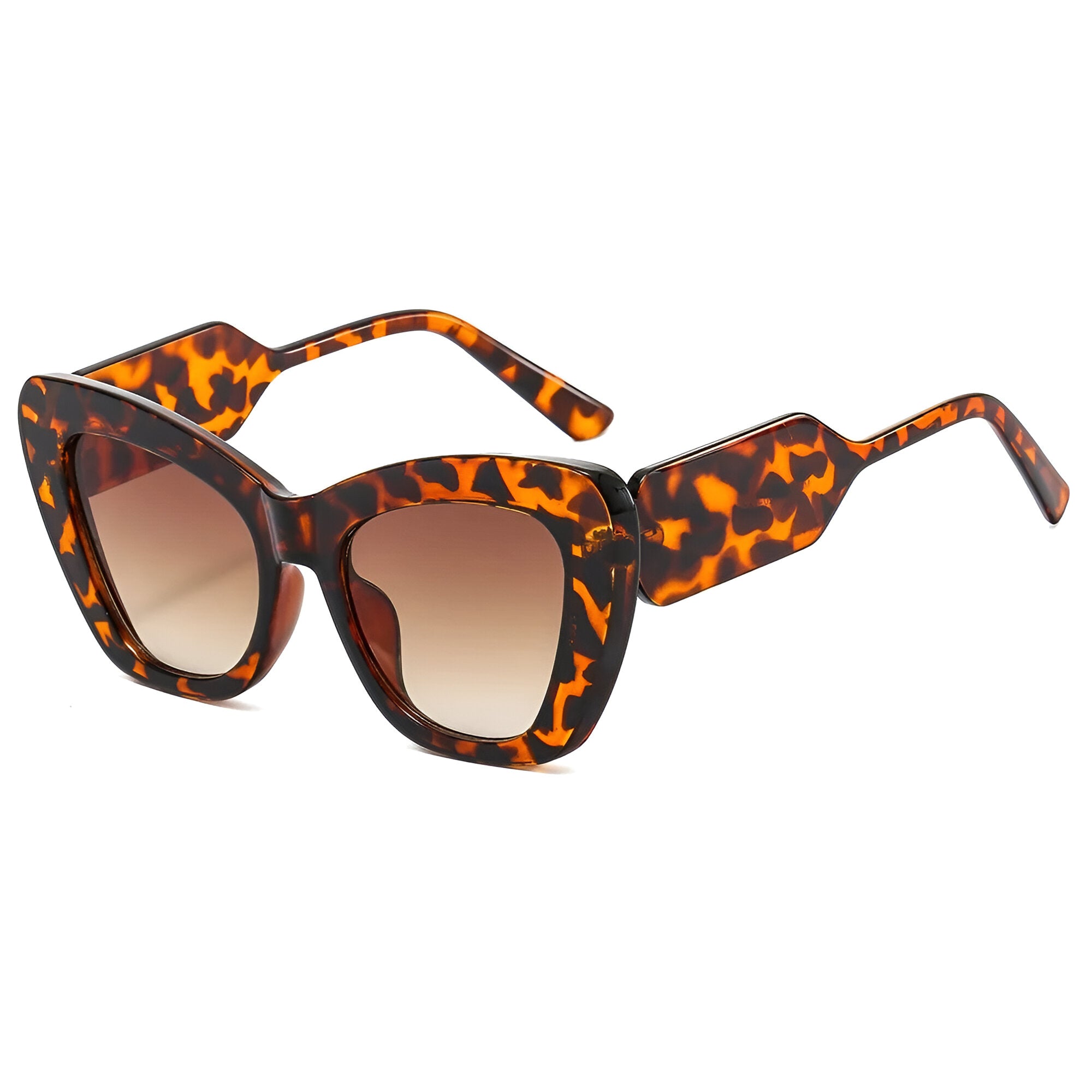 Occhiali da sole oversize a forma di occhio di gatto con protezione UV400 - leopardo come immagine - Cat Eye Sunglasses cateye sunglasses Fashion Sunglasses forma gatto occhiali occhiali sole occhio oversize polarized sunglasses women protezione sole Sunglasses womens sun glasses - Concept Palermo