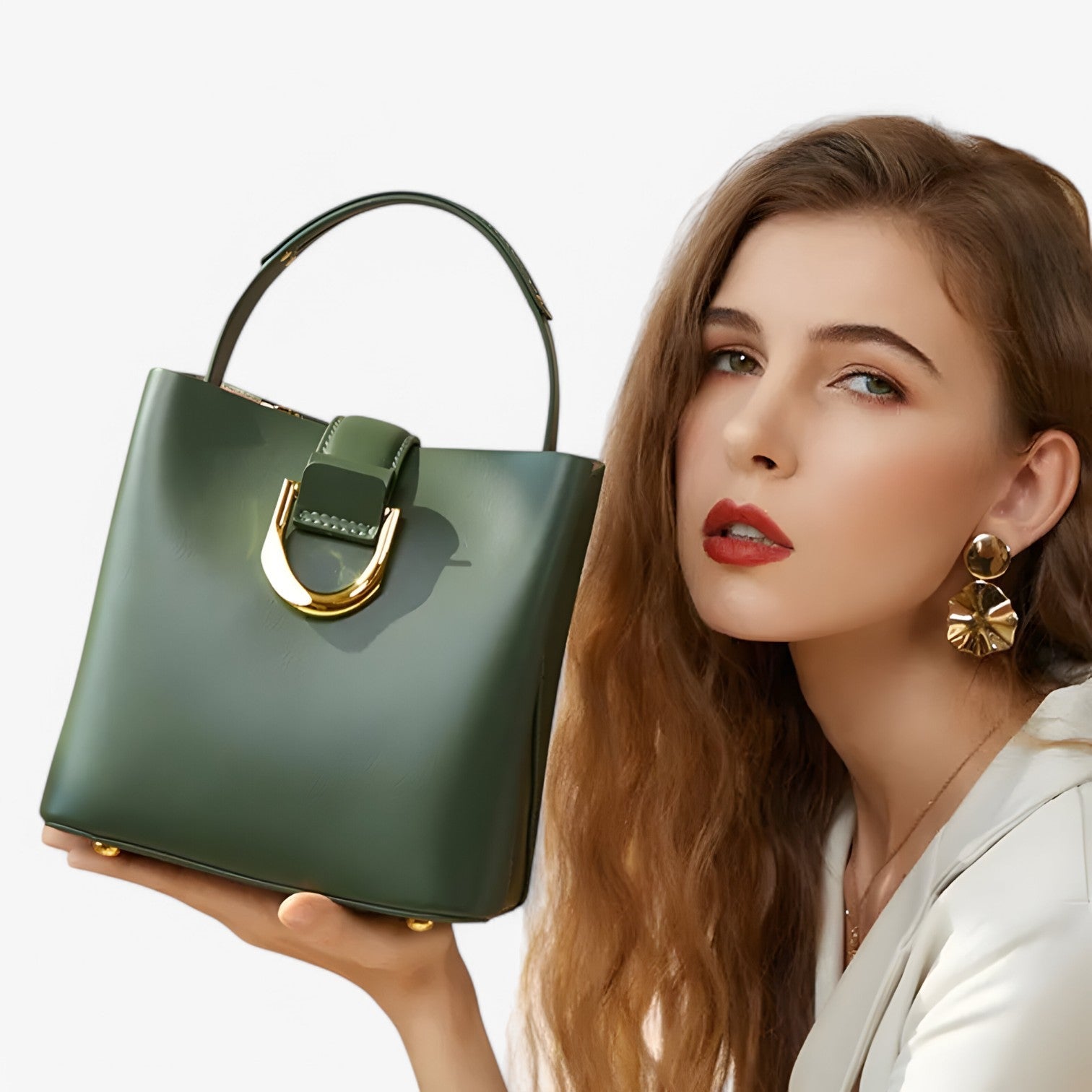Borsa a secchiello Moda –, Spaziosa e Versatile Donna - - bag bags borsa borsa secchiello donna Leather Bag moda secchiello Shoulder & Crossbody Bags spaziosa versatile women bag - Concept Palermo