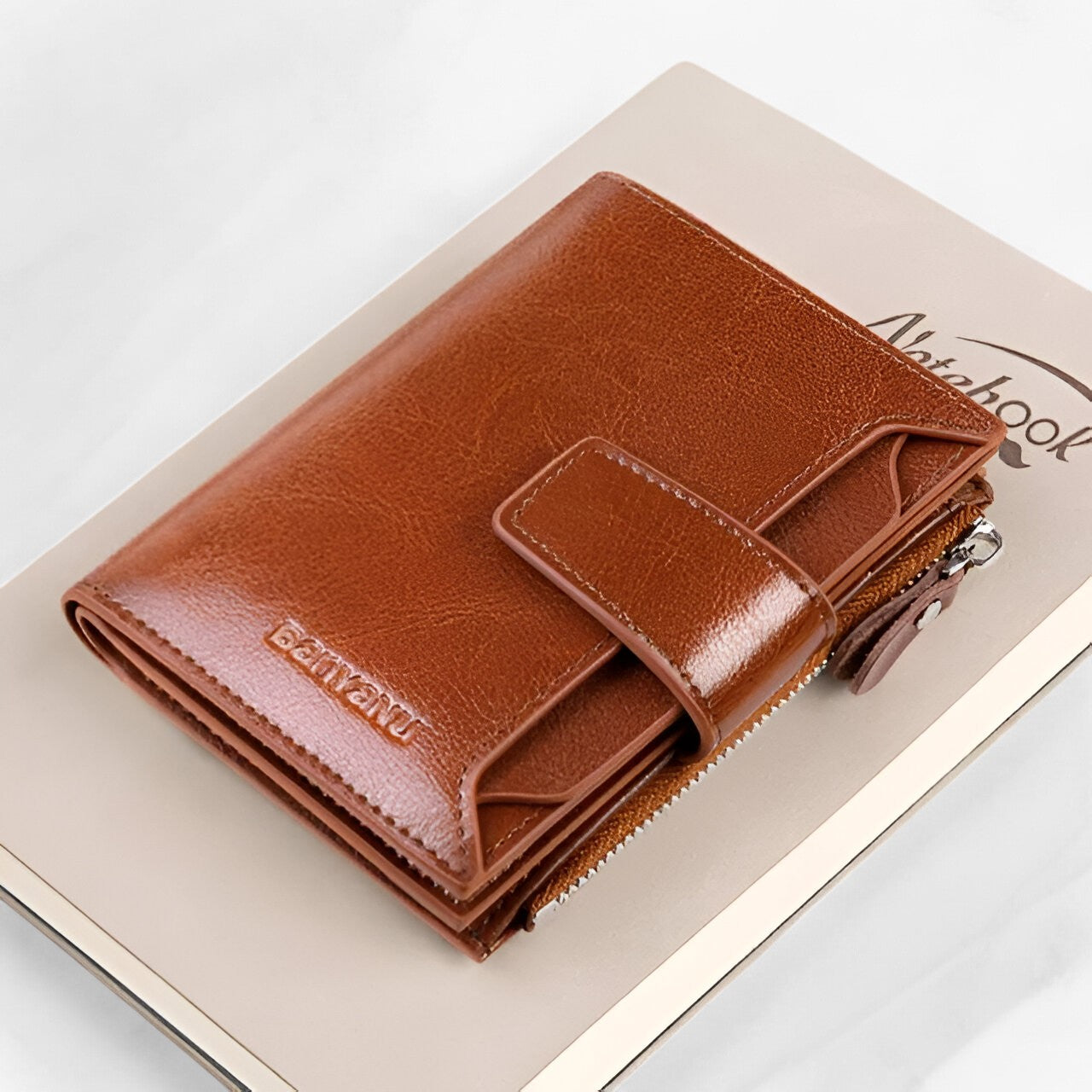Portafoglio Donna Compatto in Vera Pelle con Protezione RFID - Elegante e Sicuro - Marrone - blocco donna eleganza pelle portafoglio portafoglio donna rfid sicurezza wallet womens wallet - Concept Palermo