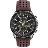 Heren Chronograaf Horloge MultiSteel, Leren Band, Elegant en Nauwkeurig