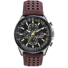 Orologio cronografo da uomo MultiSteel, cinturino in pelle, elegante e preciso - Cintura a 3 bottoni color caffè - chronographe cross-from-marche-lino-15830596813149 cuir Linen Men montre multisteel multisteel montre New-google overig - Concept Palermo