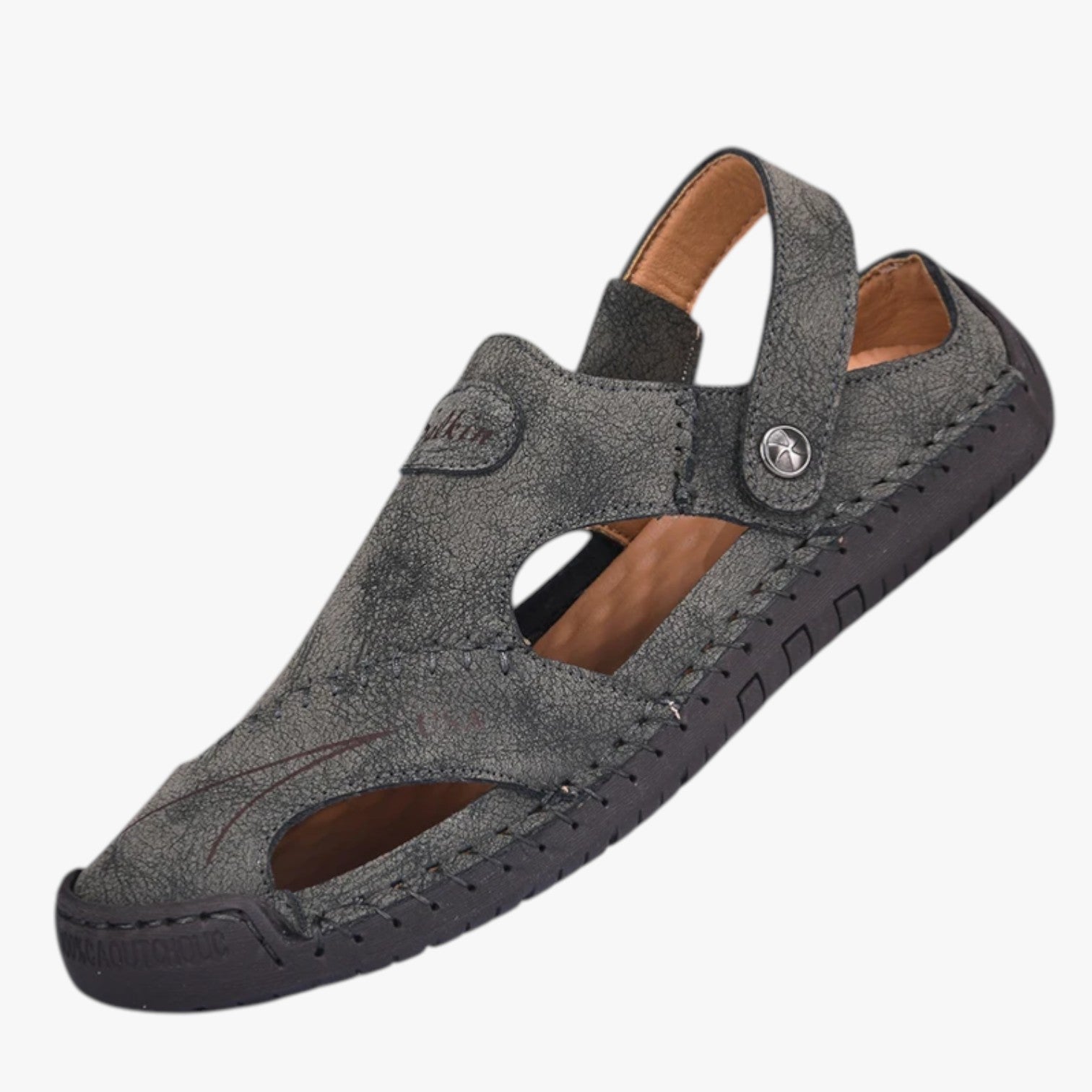 Sandali estivi da uomo - Pelle traspirante e suola antiscivolo per un tocco di stile - Grigio - antiscivolo casual sandals estivi pelle sandali sandali estivi sandals stile stylish sandals suola women sandals - Concept Palermo