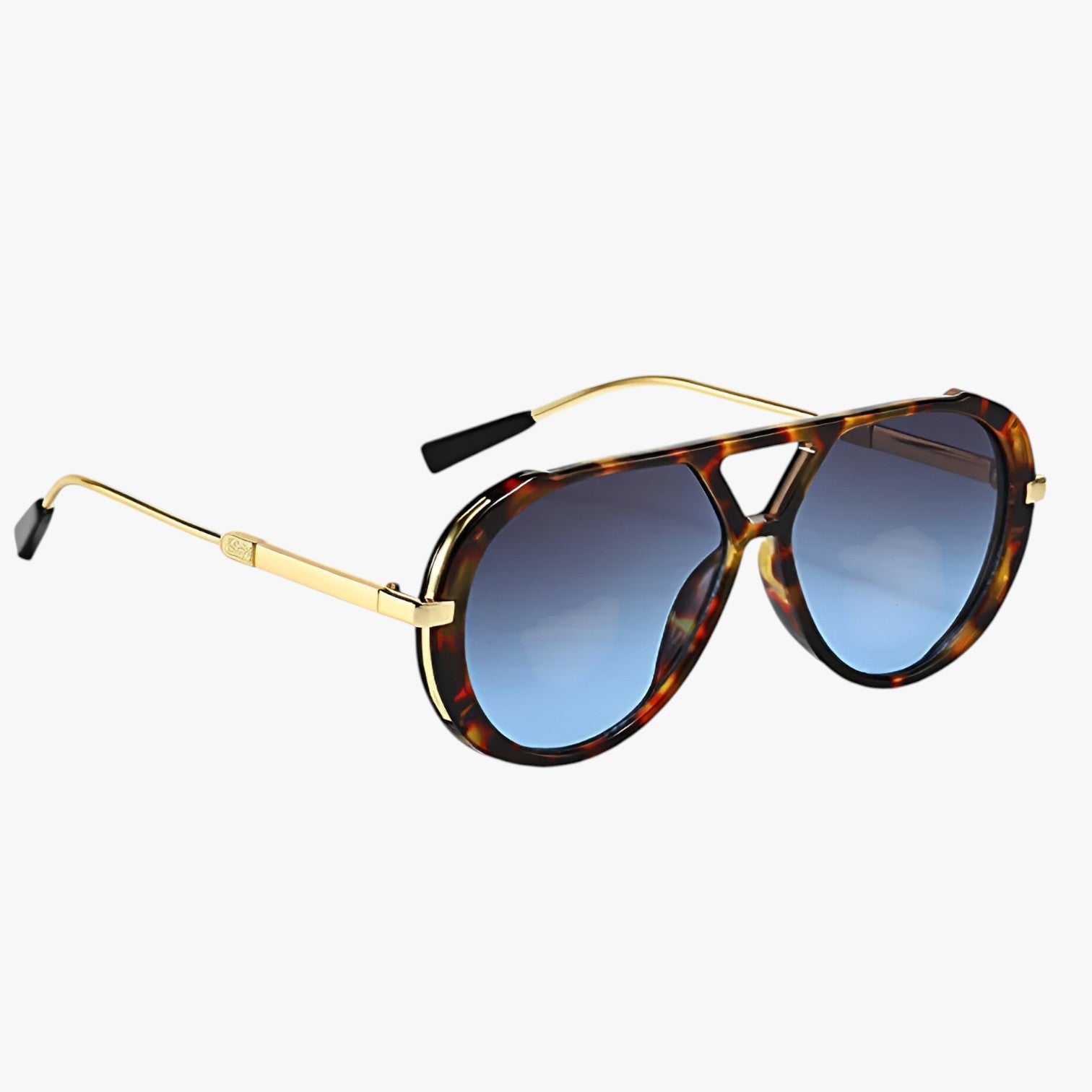 Occhiali da Sole Donna Eleganti con Lenti Gradient Grigie e Montatura Nera - leopardo blu - alla gradientate lenti moda occhiali occhiali sole polarized sunglasses women sole sunglasses - Concept Palermo
