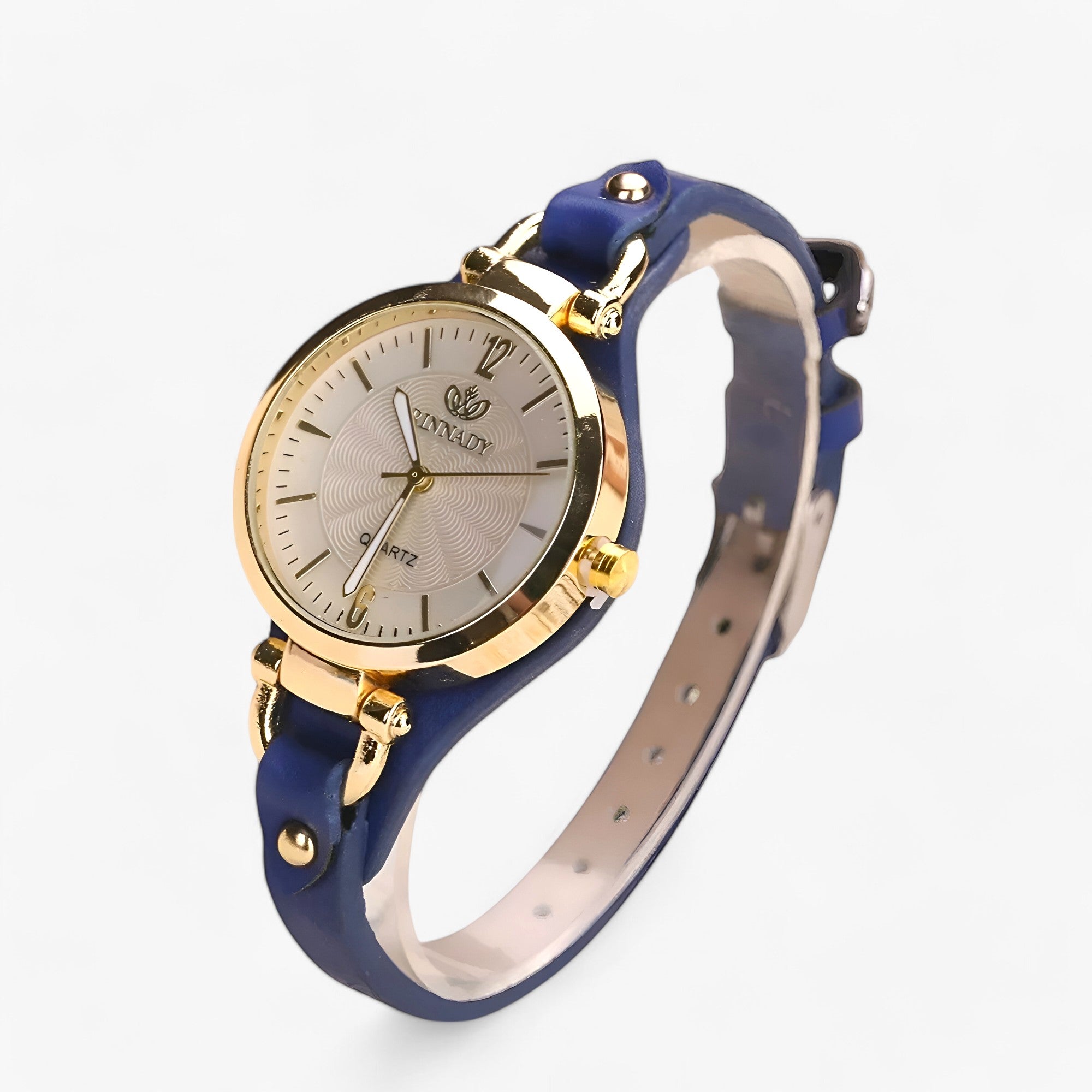 Orologio Donna Sottile con Bracciale in Pelle PU Nero Elegante Minimalista - Blu - bracciale donna ladies watch orologio orologio donna pelle sottile watch for women watches WOMEN wrist watches for women - Concept Palermo