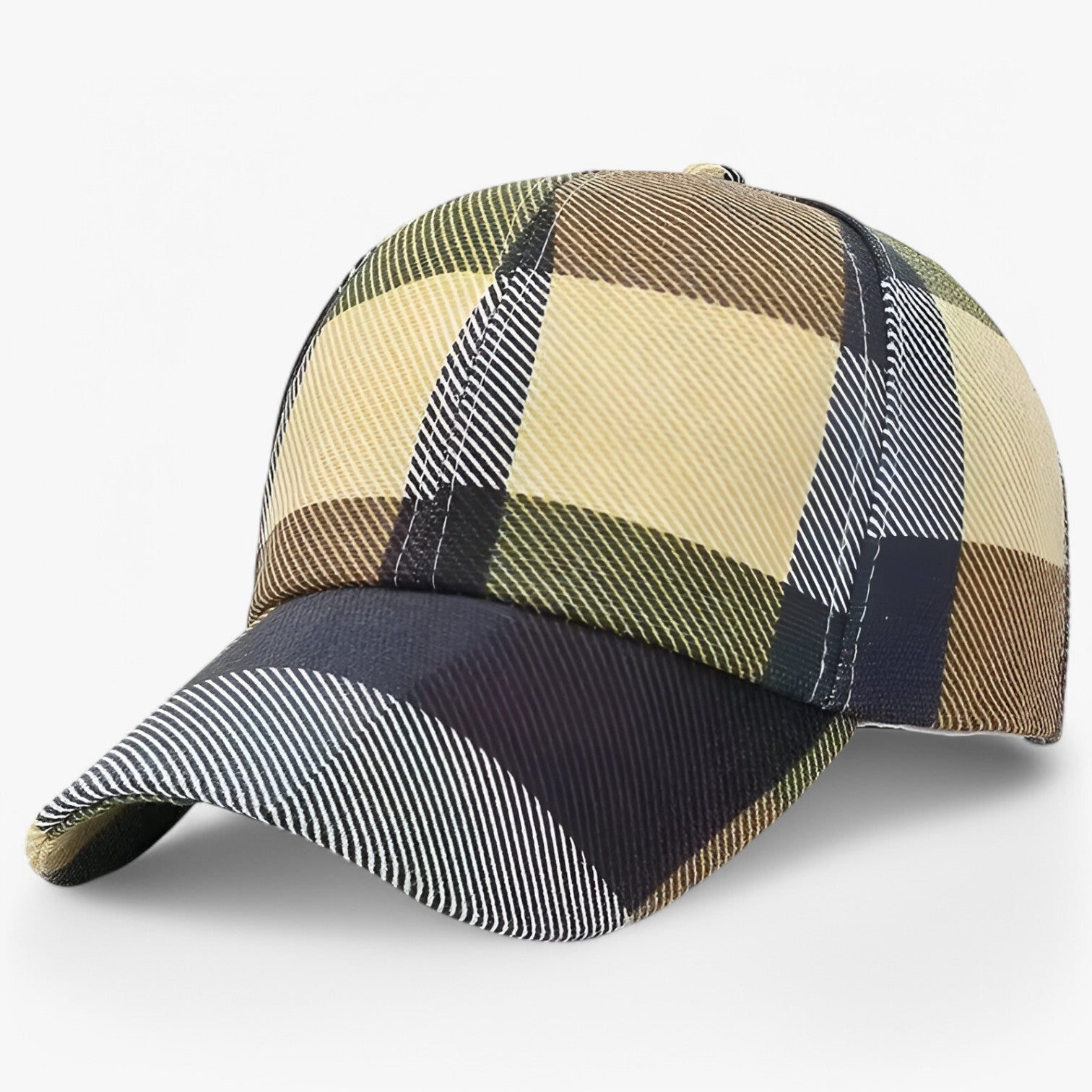 Tenda da sole a quadri - Fresca e protezione UV Uomo - Khaki - Bags caps fresca men's hat mens accessory protezione quadri sole tenda tenda sole uomo - Concept Palermo