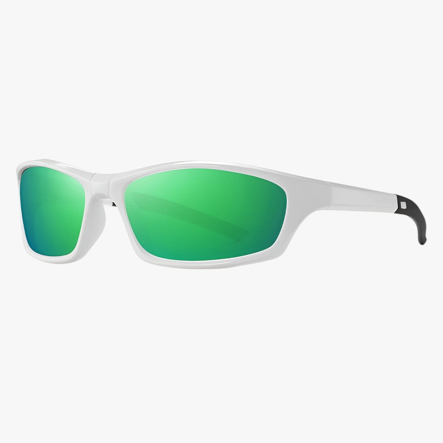 Occhiali da sole sportivi pieghevoli – leggeri e anti-riflesso Uomo - Bianco Verde Puro - anti leggeri mens sunglasses occhiali occhiali sole pieghevoli Polarized man sunglasses riflesso sole sportivi Sunglasses sunglasses polarized men - Concept Palermo