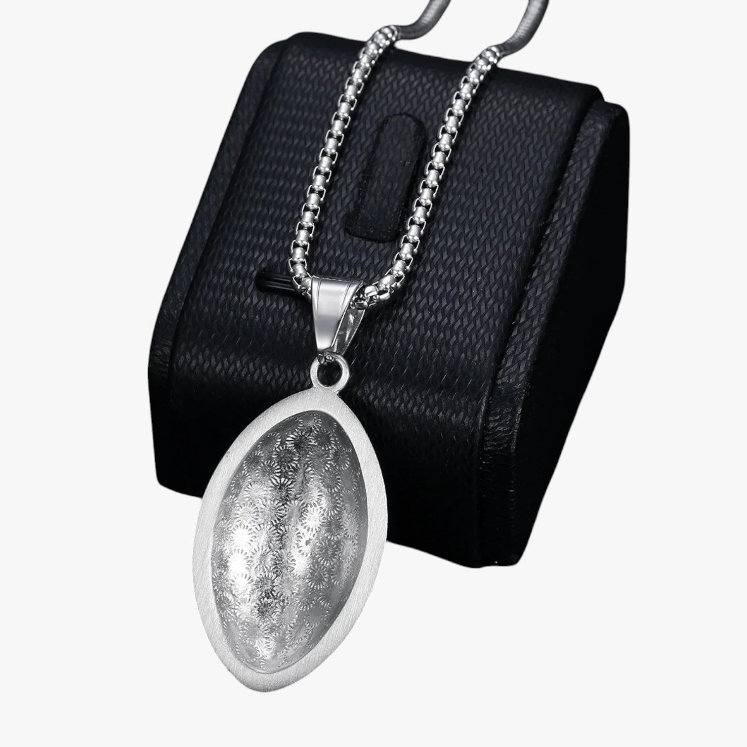 Collana rugby in acciaio con cristallo Lana Uomo - - acciaio collana collana rugby cristallo Fashion Necklaces jewelry lana necklace necklace for men NECKLACES rugby uomo - Concept Palermo