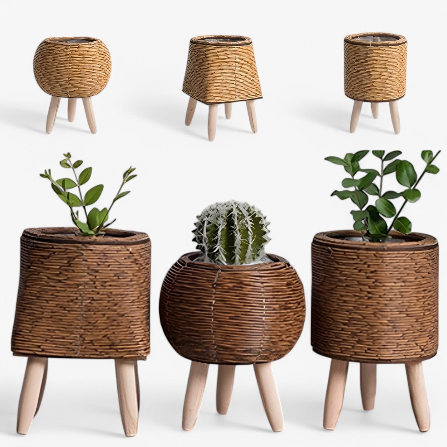 Vaso di Fiori Rotan – Stile per le Sue Piante - - fiori Garden Garden supplies Home & Garden piante rotan stile vaso vaso fiori - Concept Palermo