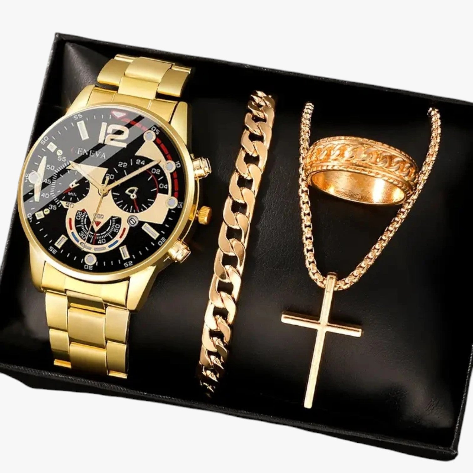 Set di orologi romani dorati - completo Uomo - Oro - completo dorati mens accessory orologi orologi romani romani uomo watch watch for men watches - Concept Palermo