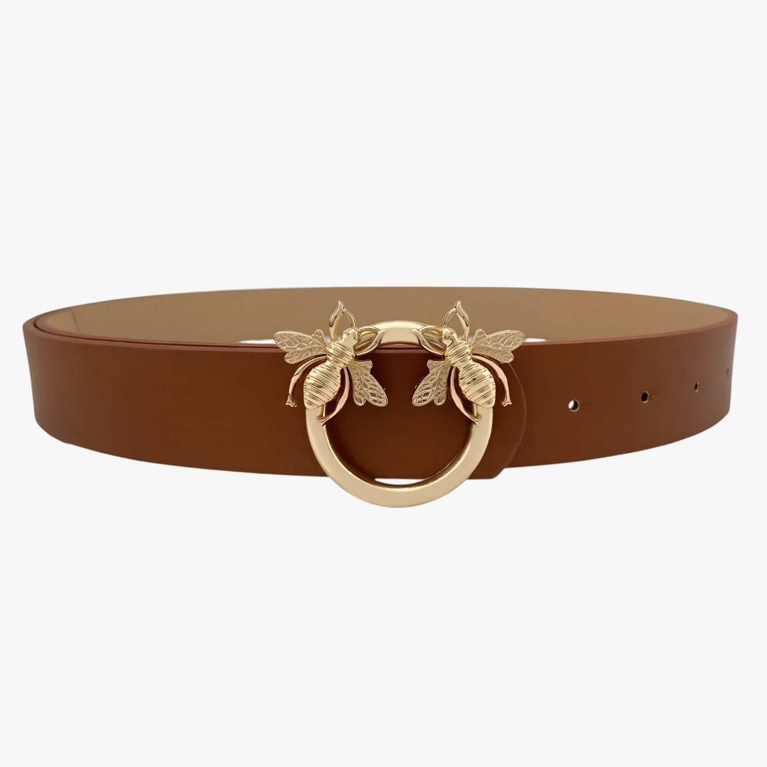 Cintura Uomo in Vera Pelle Nera con Fibbia di Design Elegante - Marrone 105CM CINA - Belts cintura cintura pelle design fibbia pelle uomo waist belt for women Womens belt - Concept Palermo