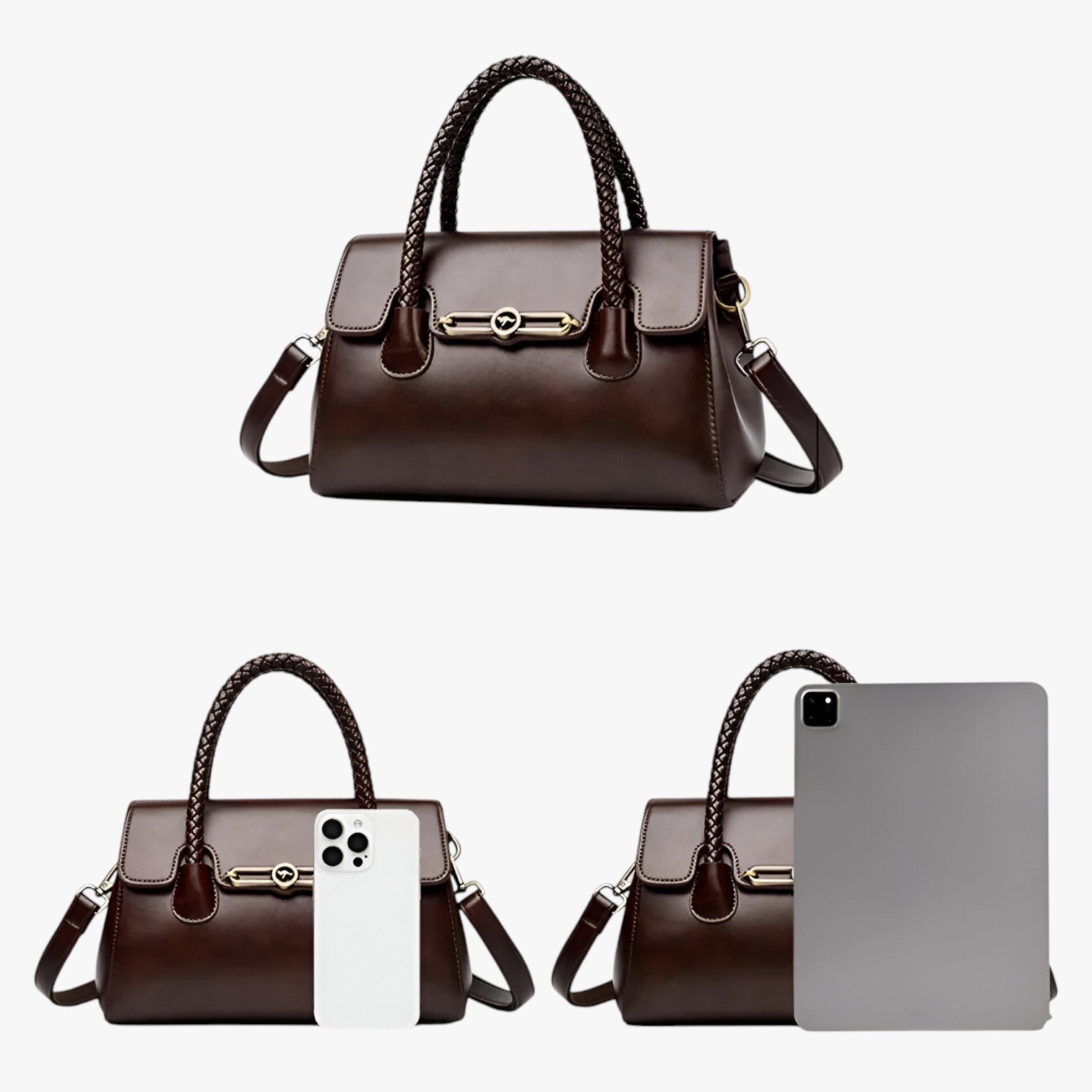 Borsa a Spalla Retro da Donna Compatta, Trendy e Sostenibile in PU Pelle - - bags borsa borsa spalla compatta donna handbags pelle retro sostenibile Women's handbags - Concept Palermo
