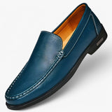 Elegante bruine heren mocassins van echt leer, handgemaakt met comfortabele pasvorm