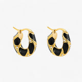 Oorringen met vintage emaille - Trendy luxe voor dames