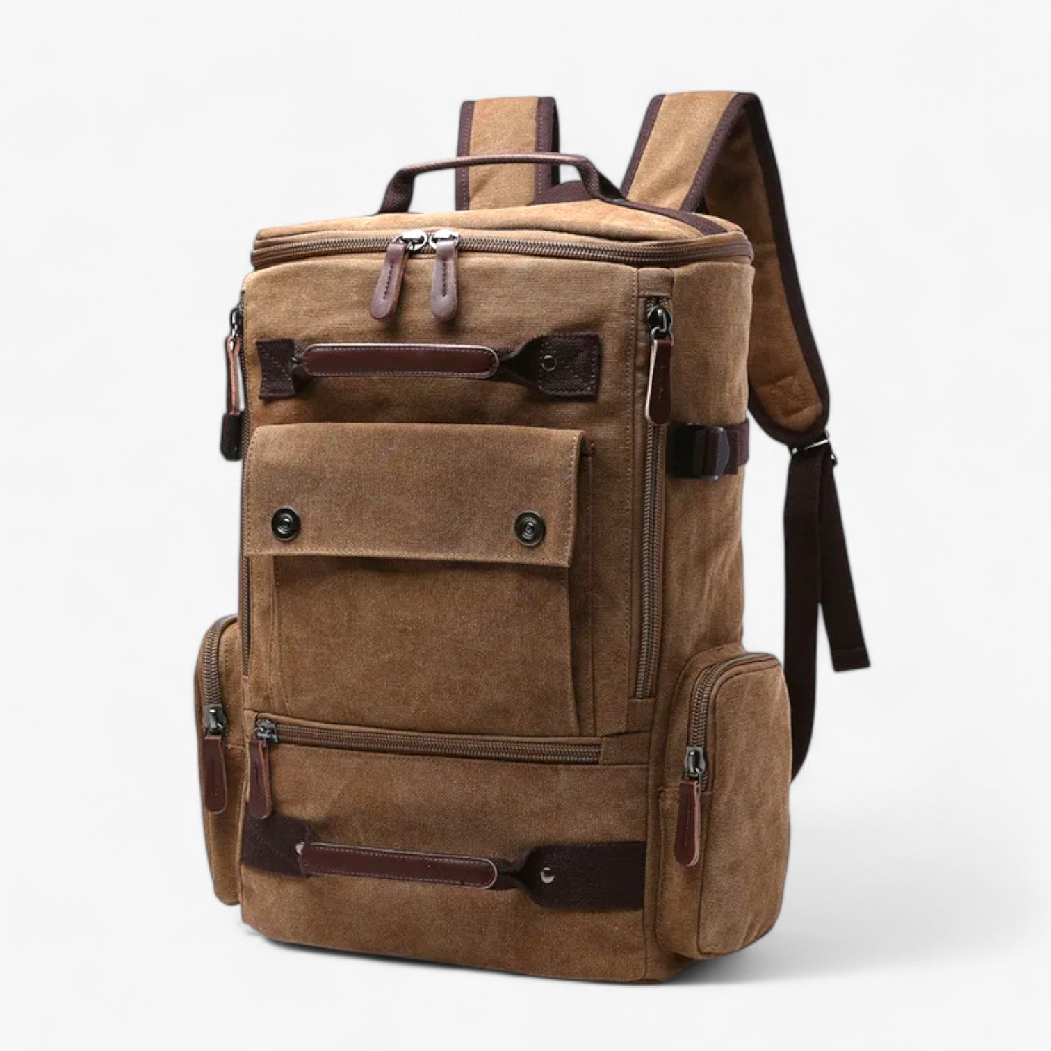 Ampio Zaino Vintage in Tela con Scomparto per Laptop Uomo - - ampio ampio zaino Backpacks bag bags laptop mens bag scomparto tela uomo vintage - Concept Palermo