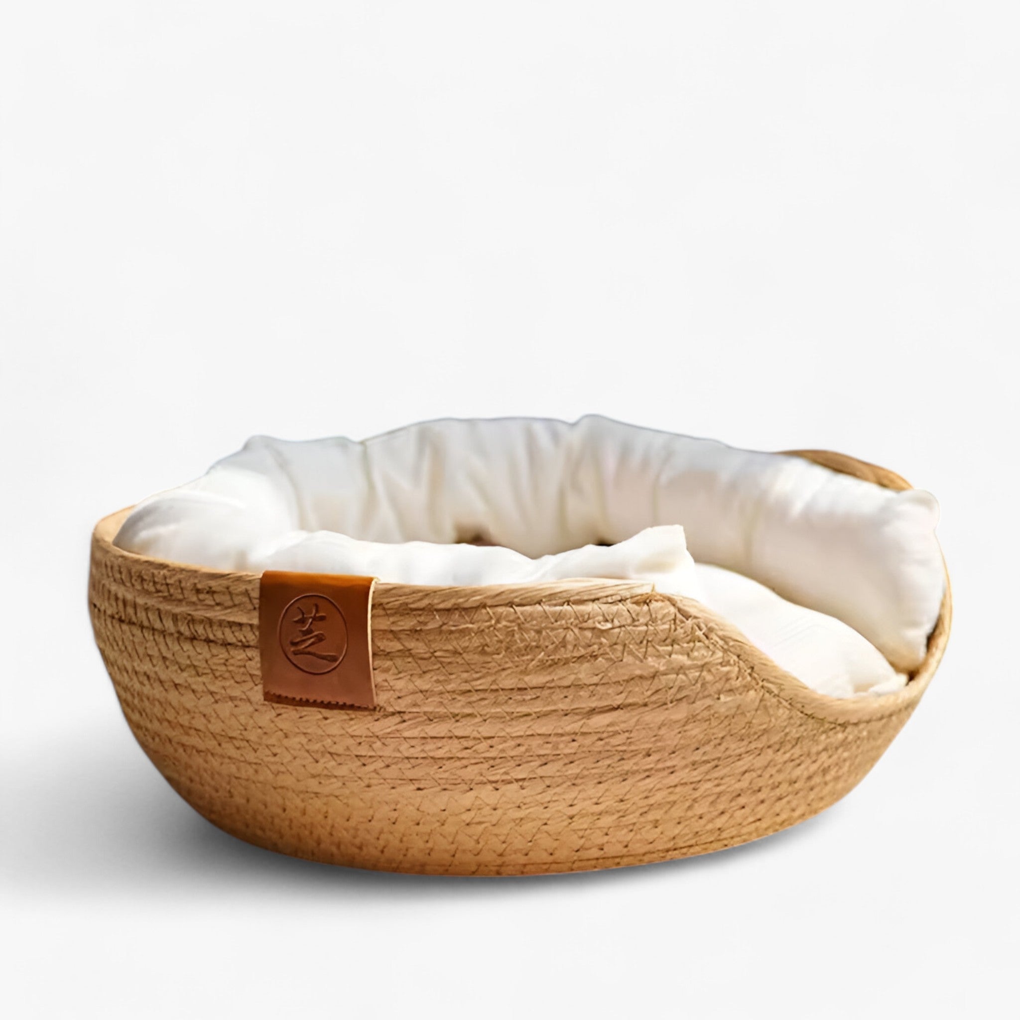Cuccia Letto Ecologica in Bambù Intrecciato a Mano per Cani e Gatti, Naturale e Resistente - - animali bambù domestici letto letto animali mano pets & supplies tessuto - Concept Palermo