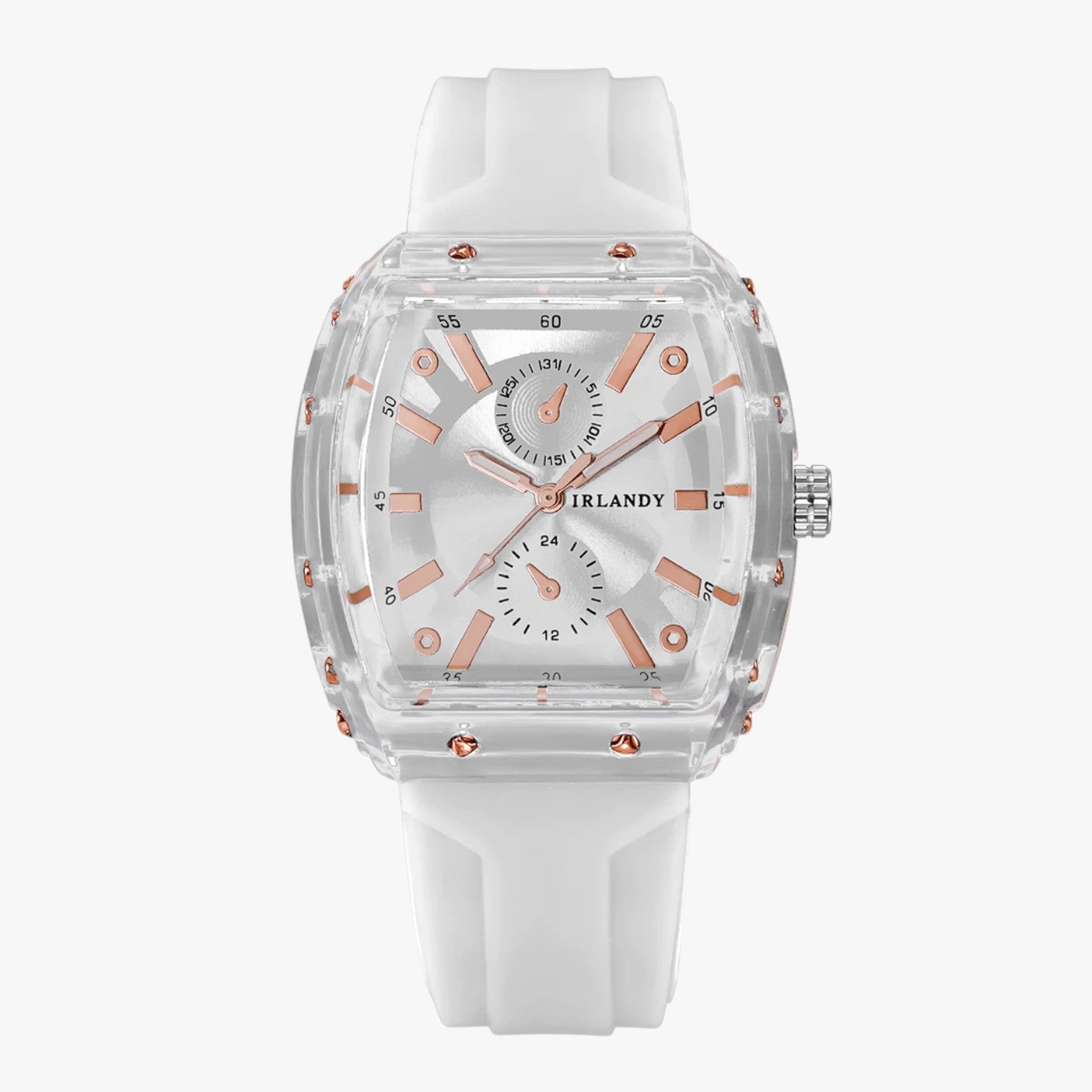 Orologio da polso femminile in silicone casual - Bianca senza scatola - casual female watch femminile ladies watch orologio orologio polso polso silicone watch watch for women watches - Concept Palermo