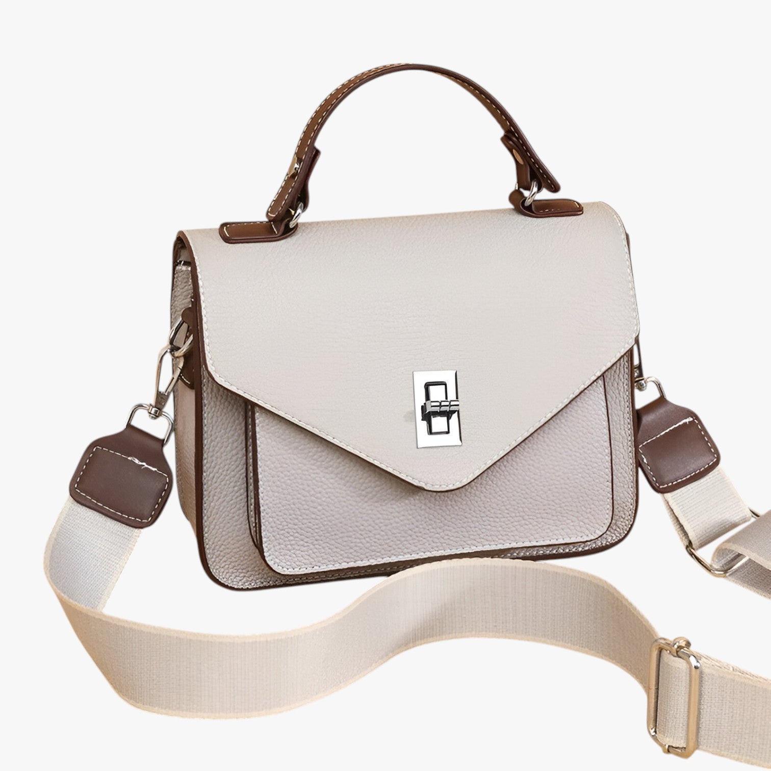 Borsa a Spalla Grande Nera da Donna in Vera Pelle, Elegante e Capiente - khaki - bag Bags borsa borsa vera handbags pelle vera women bags Women's handbags - Concept Palermo