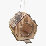Houten vogelhuisje voor de tuin