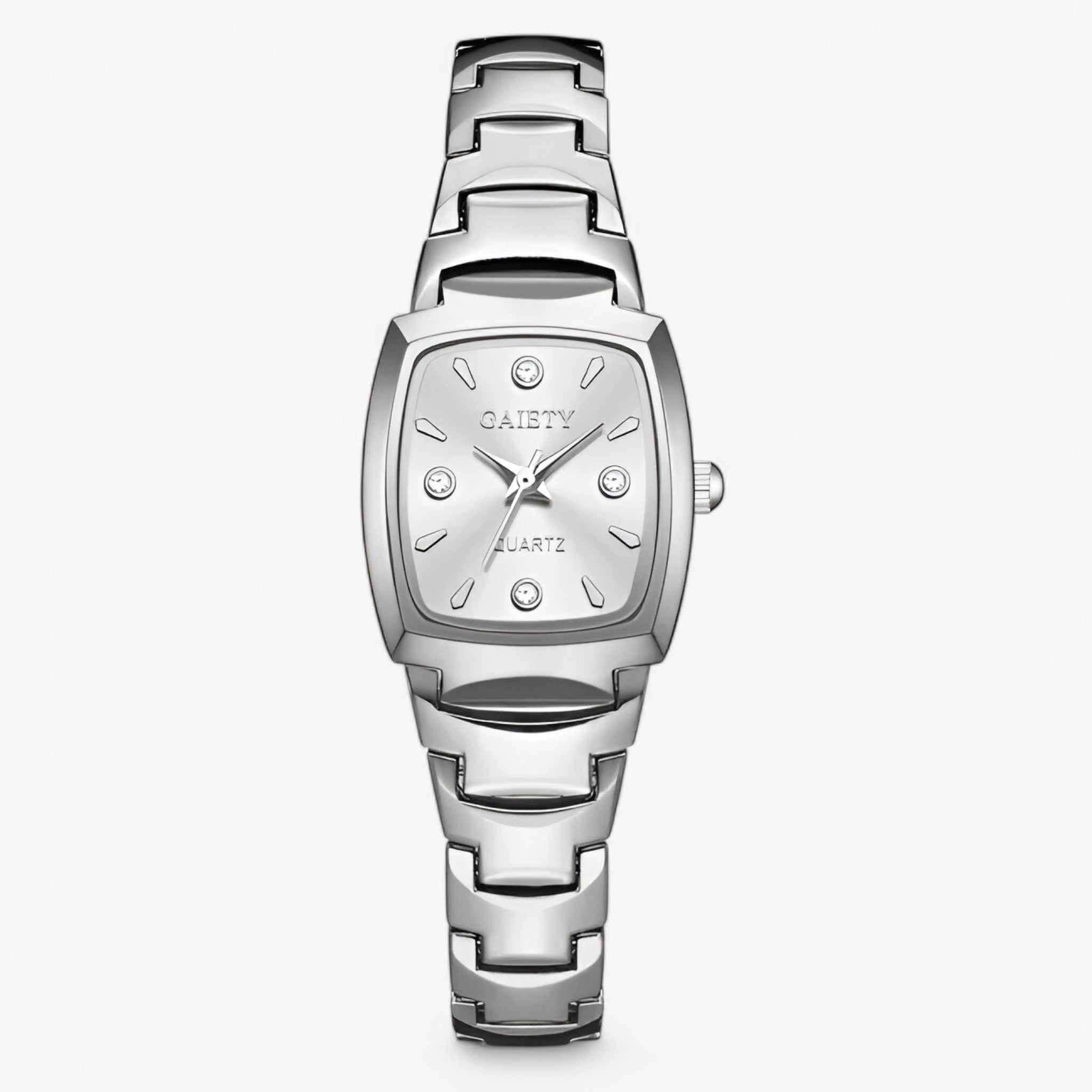 Orologio da donna casual al quarzo con cinturino in acciaio inox - bianco argento - acciaio casual cinturino donna female watch inox orologio orologio donna quarzo watch for women - Concept Palermo