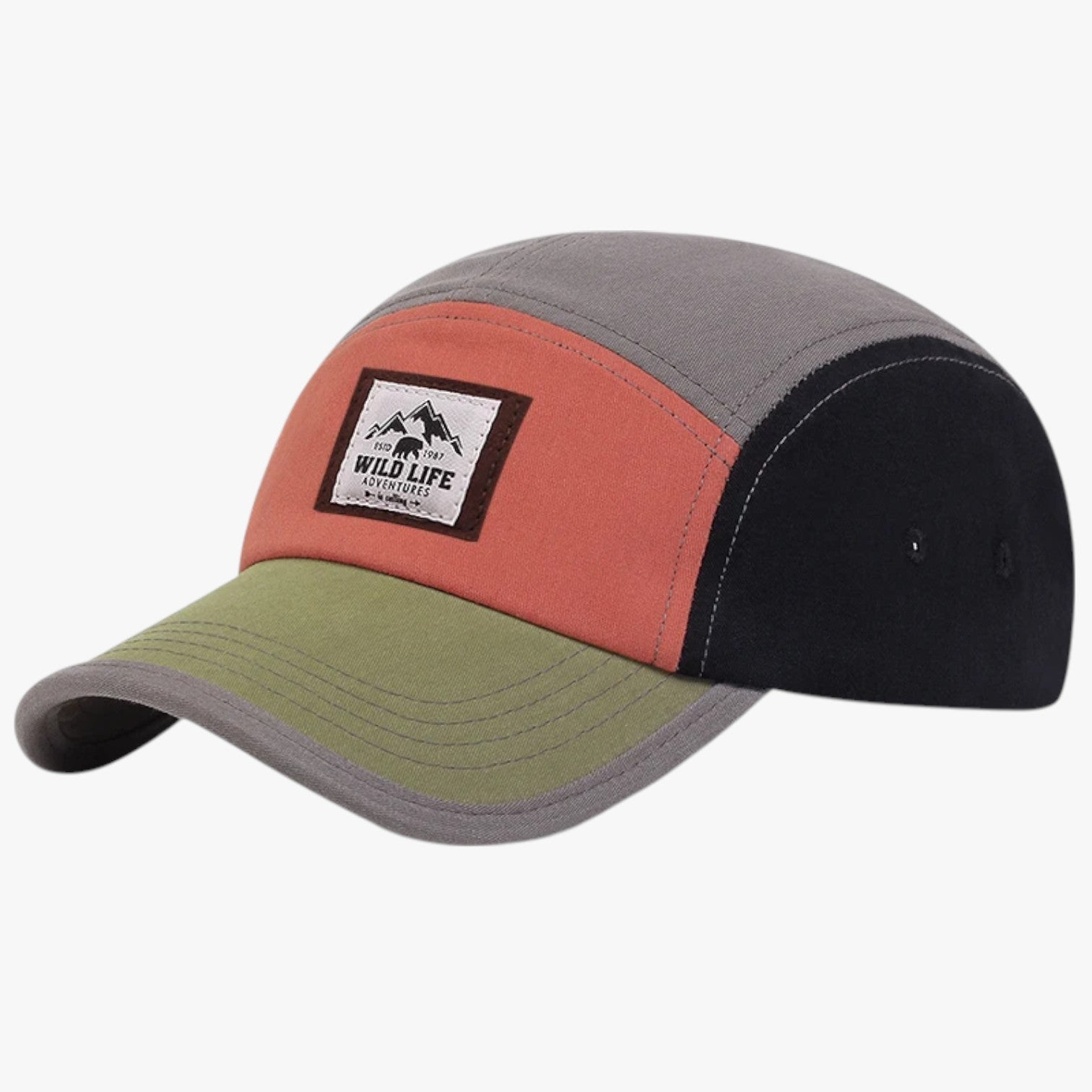 Cappello 5 Pannelli Stile Vintage Unisex Uomo - Grigio Regolabile - Baseball caps cappello cappello pannelli caps men's hat mens cap pannelli stile unisex uomo vintage - Concept Palermo