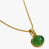 Vintage Halsketting met Tijgeroog Steen Lana