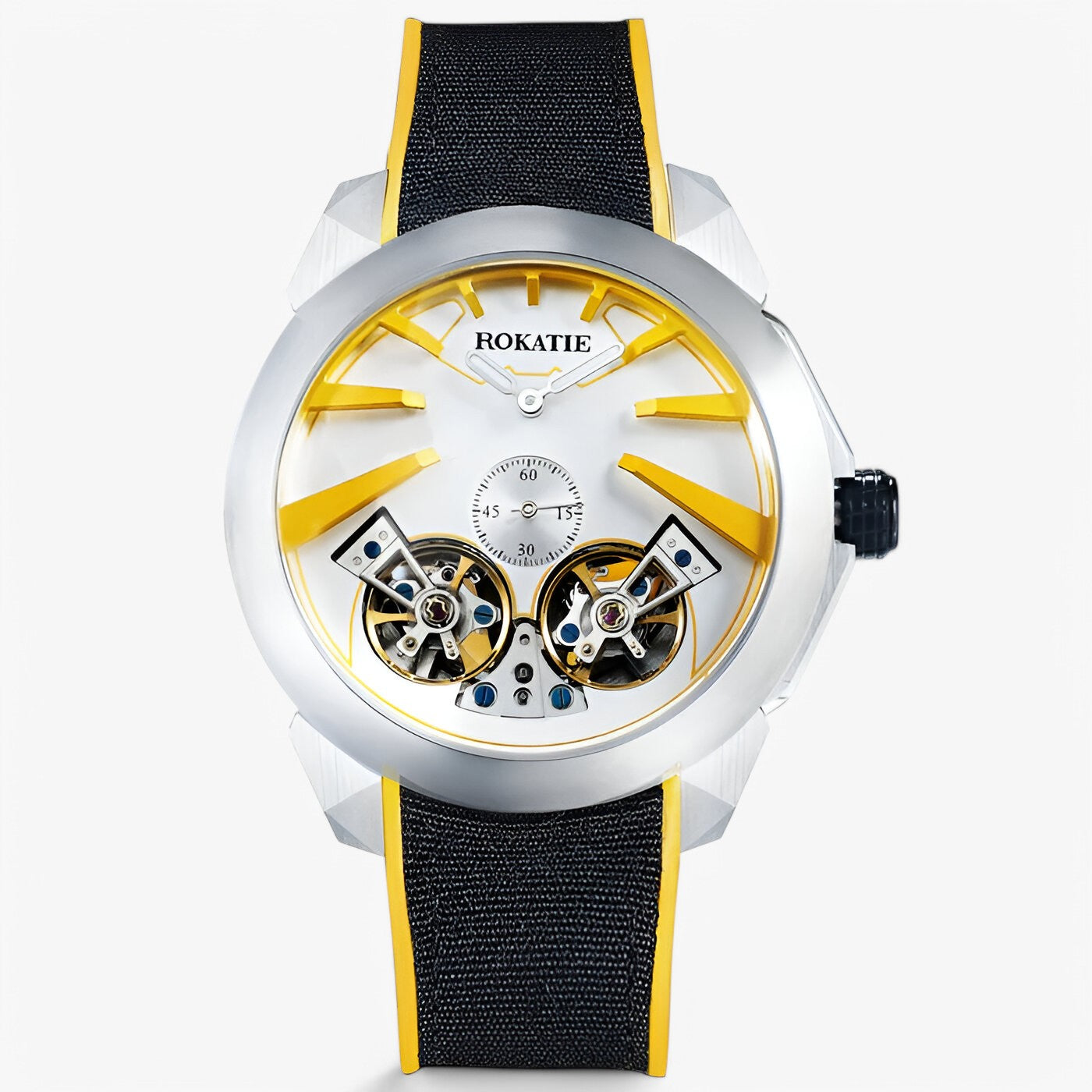 Orologio automatico scheletrato con tourbillon Uomo - Bianco - accessoires auto automatico horloges orologio orologio automatico scheletrato tourbillon uomo watches - Concept Palermo