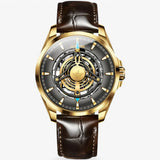 Orologio Meccanico da Uomo con Quadrante Scheletrato Cavo, Elegante e Visibile