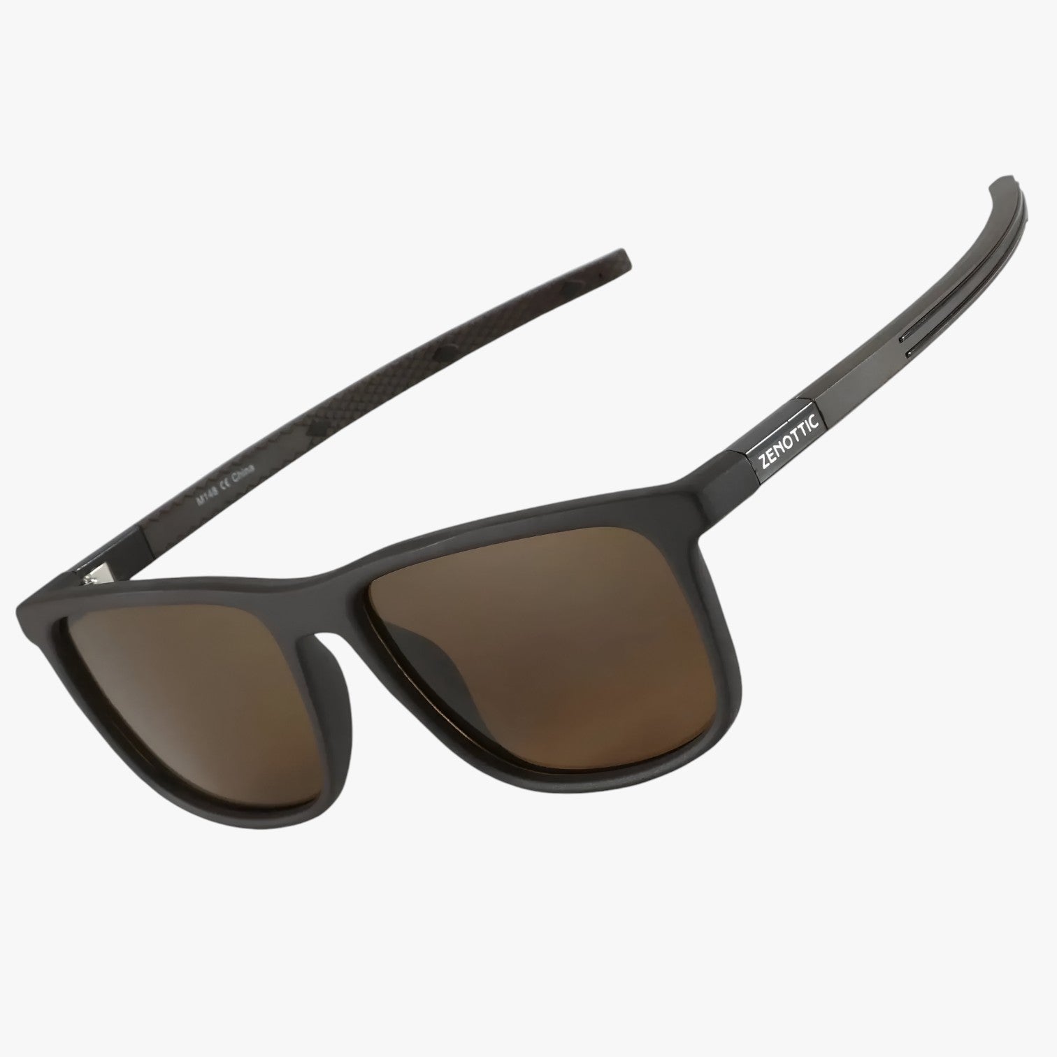 Occhiali da sole quadrati polarizzati – protezione UV leggera Uomo - Lente marrone ZNOTTIC - leggera mens sunglasses occhiali occhiali sole polarizzati protezione quadrati sole sunglasses - Concept Palermo