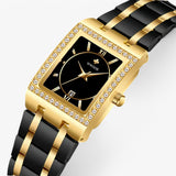 Orologio da Donna con Diamanti Quadrati
