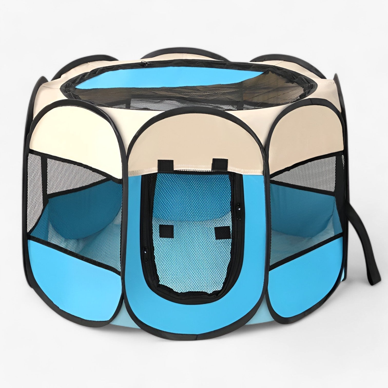 Tenda portatile pieghevole per animali domestici per comfort e facilità Uomo - Beige blu - animali comfort domestici facilità pet pet accessories pet bed PET SUPPLIES pets & supplies pieghevole portatile tenda - Concept Palermo