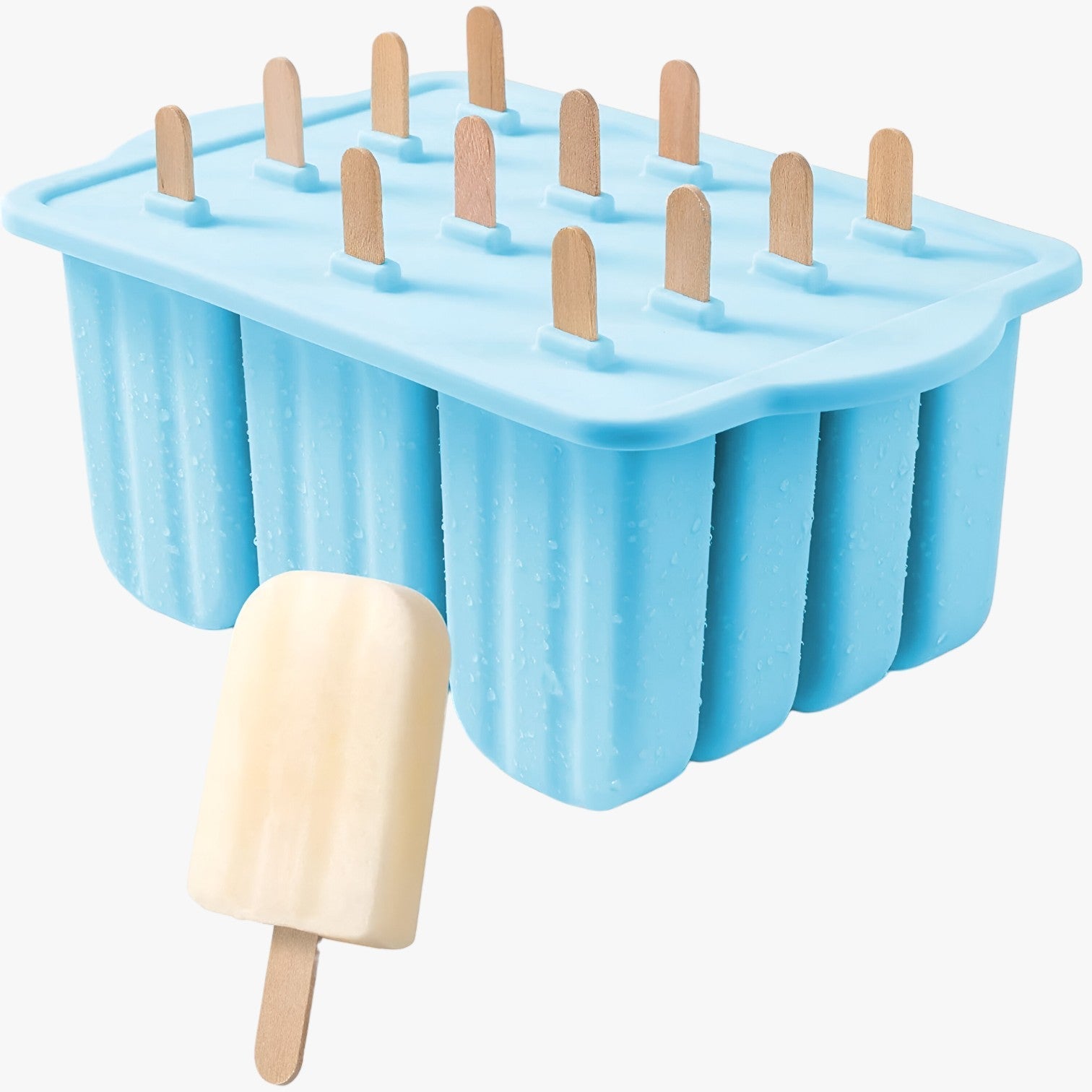 Stampi per Gelato Estivi – Facili Gelati Fai-da-te per Snack Rinfrescanti Uomo - 12 grid-blu - estivi facili gelati gelato Kitchen kitchen & dining kitchen accessory kitchen tools rinfrescanti snack stampi - Concept Palermo