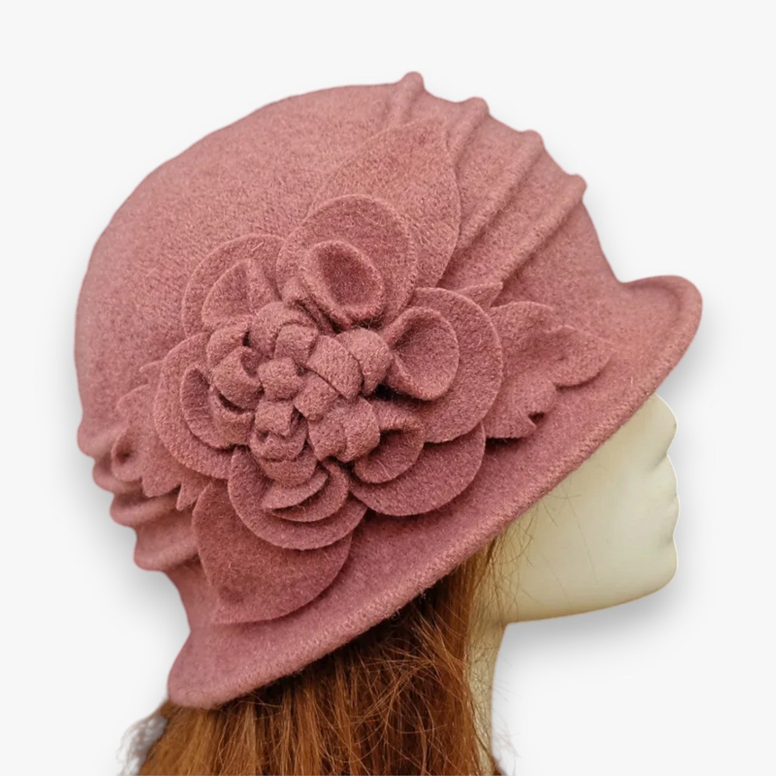 Cappello Fedora di Lana per Madri – Caldo e Morbido - Rosa 57 - bucket hats caldo cappello cappello fedora fedora hat Hat for girls lana madri women hat women's hat - Concept Palermo