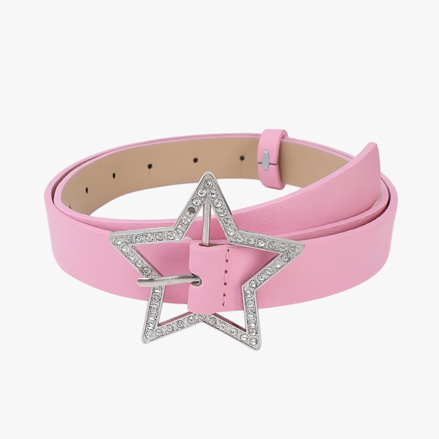 Cintura Y2K con strass per jeans - rosa - belt Belts cintura cintura strass jeans strass waist belt for women Womens belt - Concept Palermo