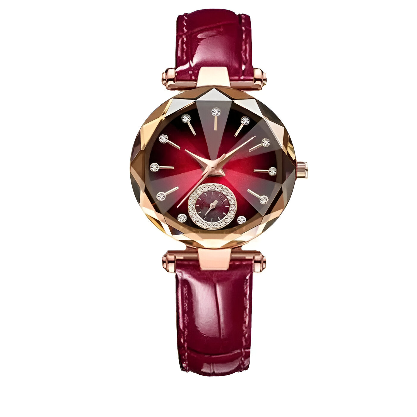 Orologio da donna in acciaio con diamanti e impermeabile - Rossa - acciaio diamanti donna female watch impermeabile orologio orologio donna watch for women watches - Concept Palermo