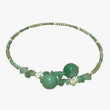 Tijdloze choker ketting van oosterse jade voor een verfijnde look herenleer