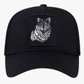 Gorra de verano transpirable de lino estilo lobo para hombre