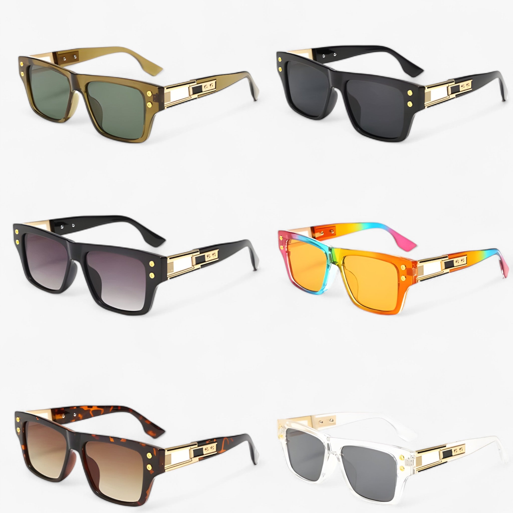 Occhiali da sole vintage unisex squadrati Uomo - - Fashion Sunglasses men sunglasses polarized mens sunglasses occhiali occhiali sole Polarized man sunglasses sole squadrati sunglasses sunglasses polarized men unisex uomo vintage - Concept Palermo
