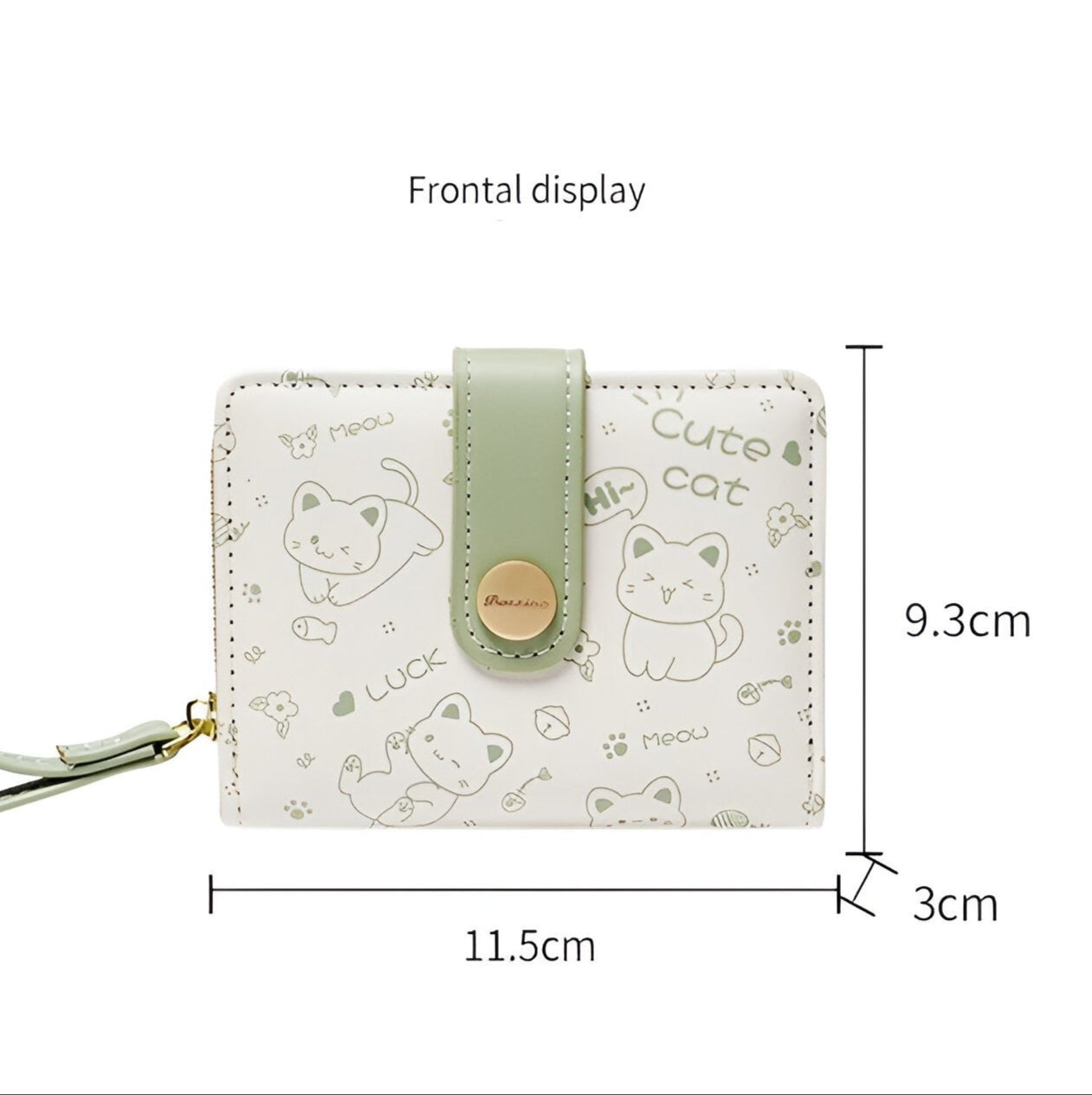 Portafoglio Donna con Gattine - Compatto e Multifunzionale - - compatto donna gattine multifunzionale portafoglio portafoglio donna wallet wallets womens wallet - Concept Palermo