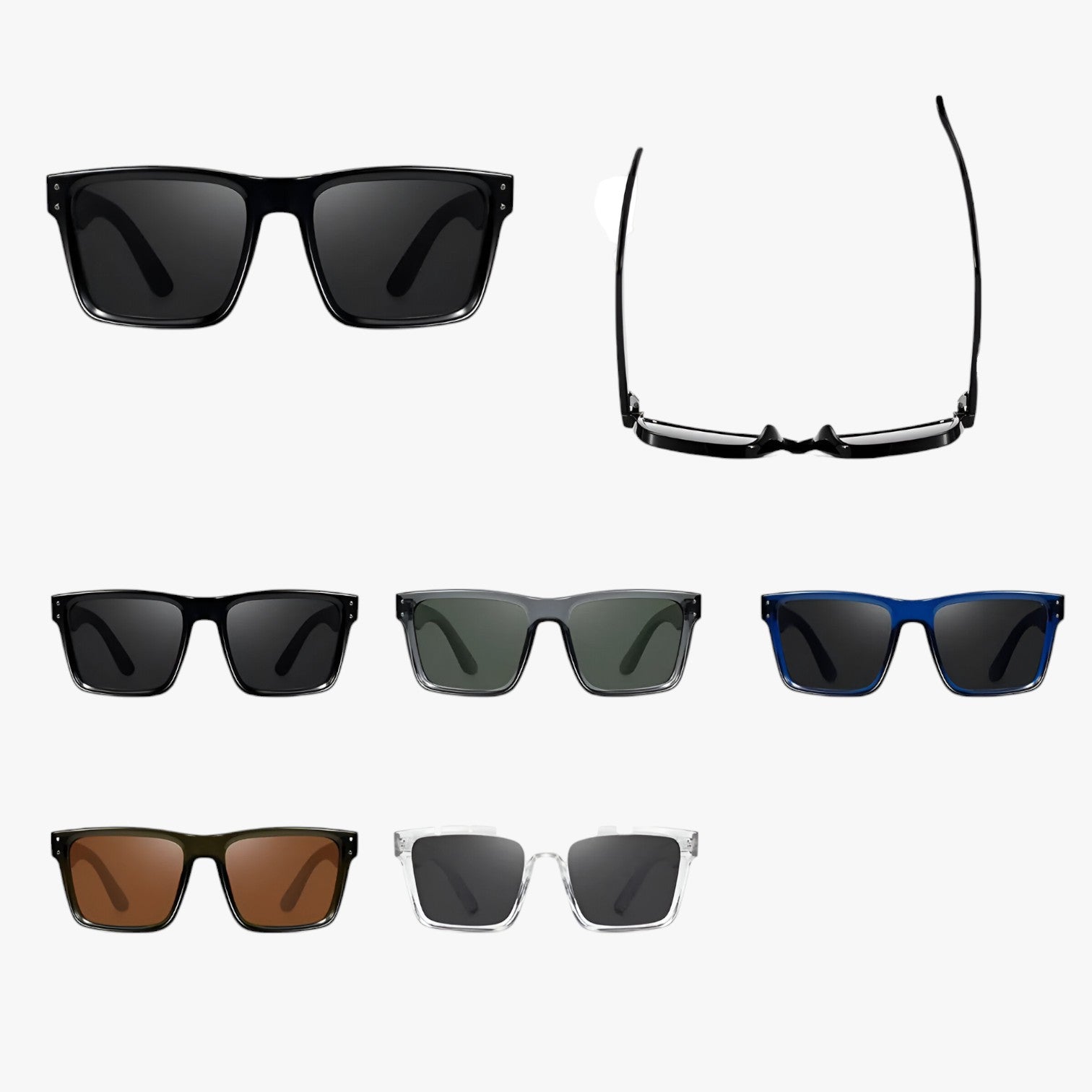 Occhiali da sole oversize quadrati da guida – Protezione UV antiriflesso Uomo - - antiriflesso guida occhiali occhiali sole oversize Polarized man sunglasses protezione quadrati sole sun glasses sunglasses polarized men - Concept Palermo