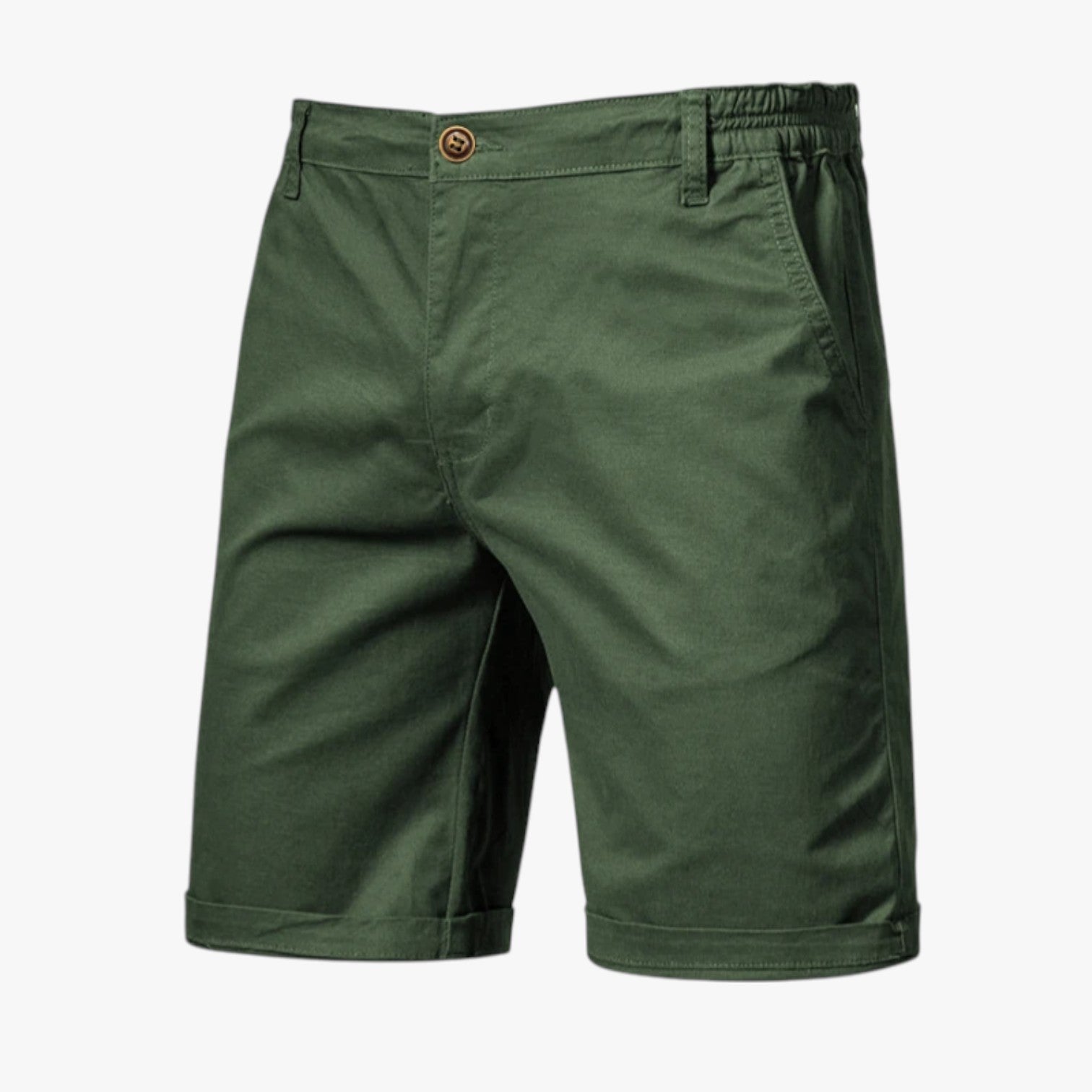 Pantaloncini da uomo in cotone elasticizzato: comfort per il relax - VerdeMilitare - comfort cotone elasticizzato Herren Shorts komfortable Shorts pantaloncini pantaloncini uomo relax shorts shorts for men Summer shorts uomo - Concept Palermo