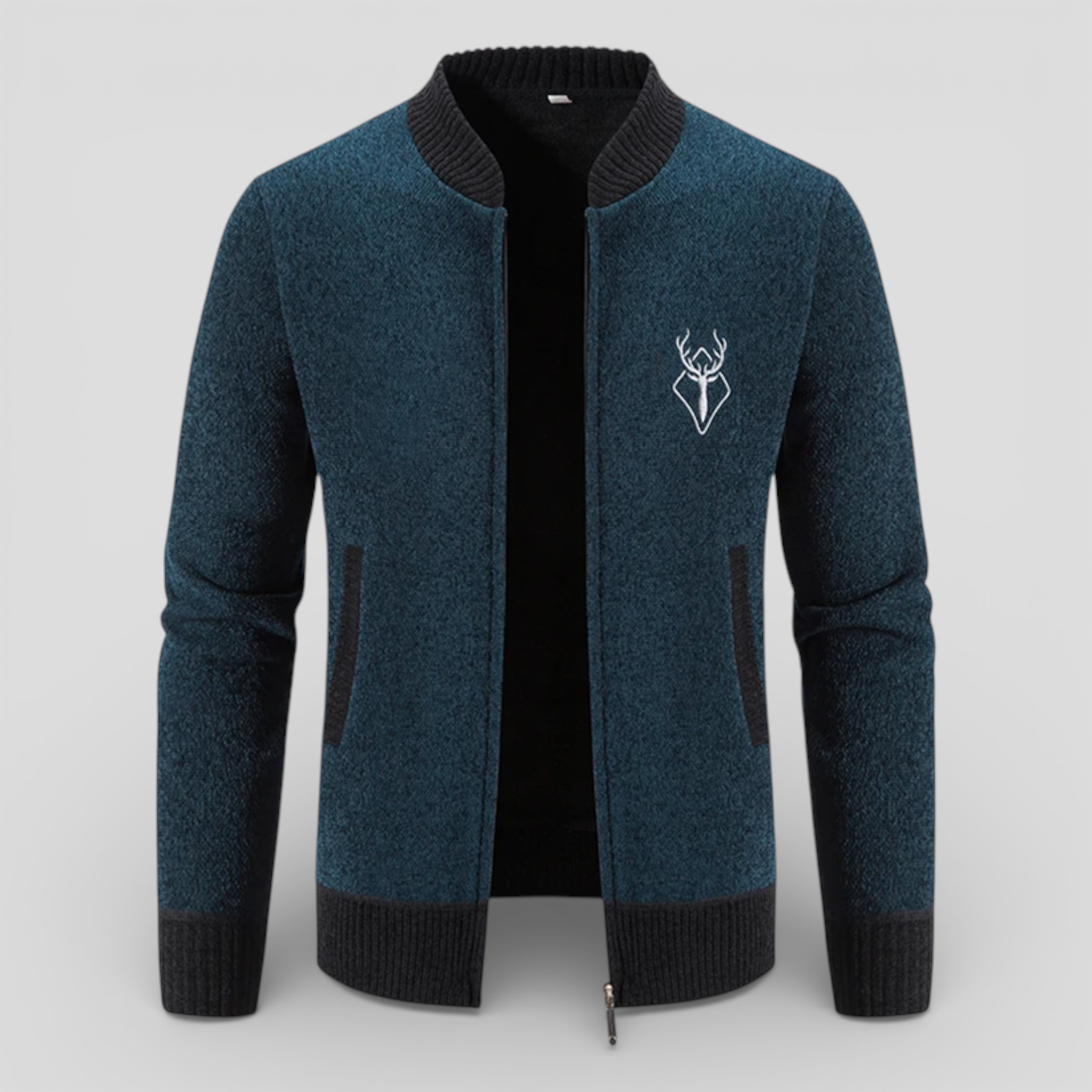 Cardigan Zippato Uomo 100% Lana Merino - Caldo, Morbido e Confortevole - - cardigan cardigan avec poches cardigan zippé cardigan élégant cardigans pour hommes chaud et pratique cross-from-marche-lino-15840255050077 homme mode masculine New-google outerwear moderne pratique style polyvalent vêtement homme vêtement léger zippé - Concept Palermo