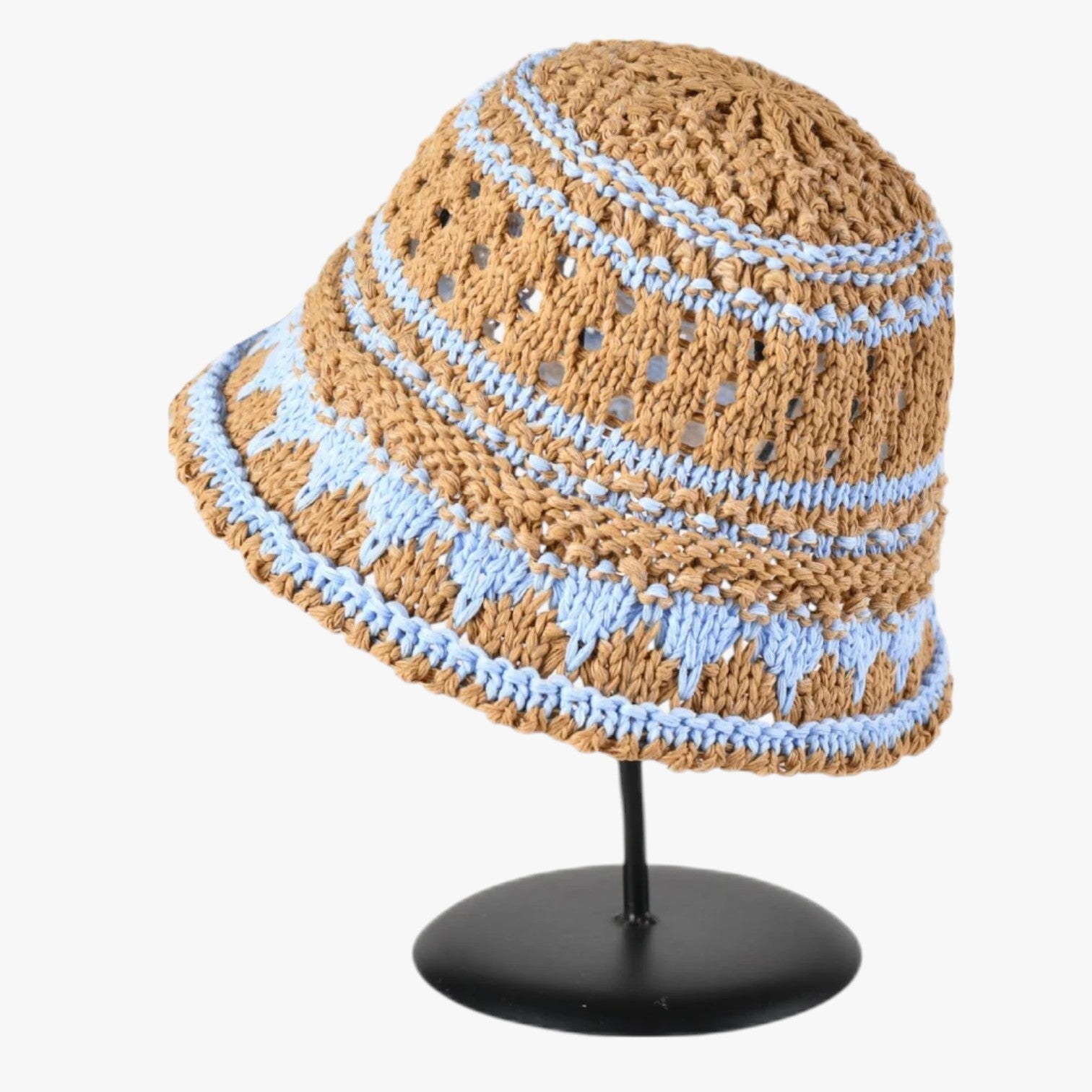 Cappello estivo traforato pieghevole da donna - Cachi - cappello cappello estivo donna estivo hat Hat for girls hats pieghevole traforato women hat women's hat - Concept Palermo