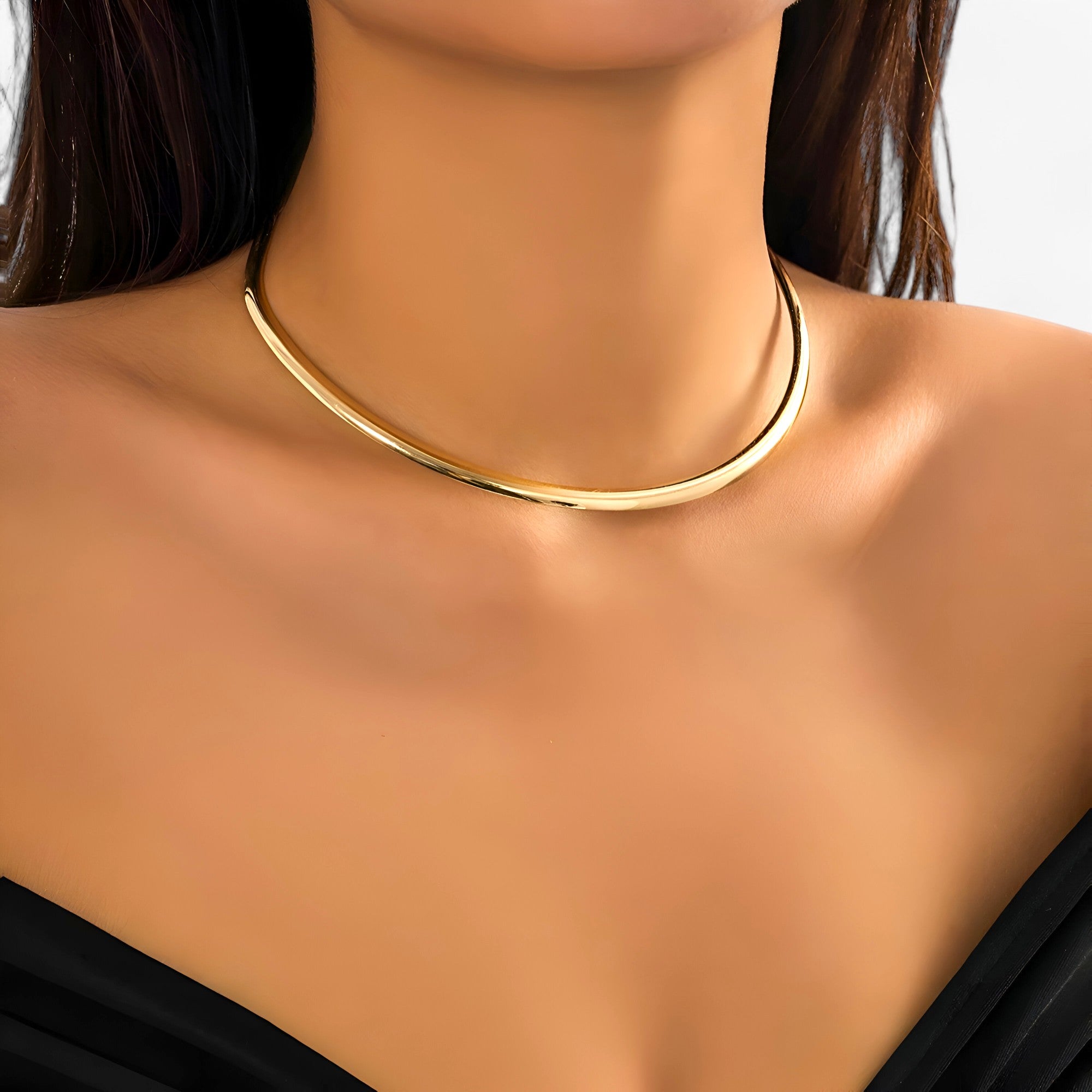 Collana Choker Oro Singola - Opzione di Stile per Ogni Look da Festa Lana Donna - - choker collana collana choker donna festa jewelry lana look necklaces Necklaces for Women WOMEN - Concept Palermo