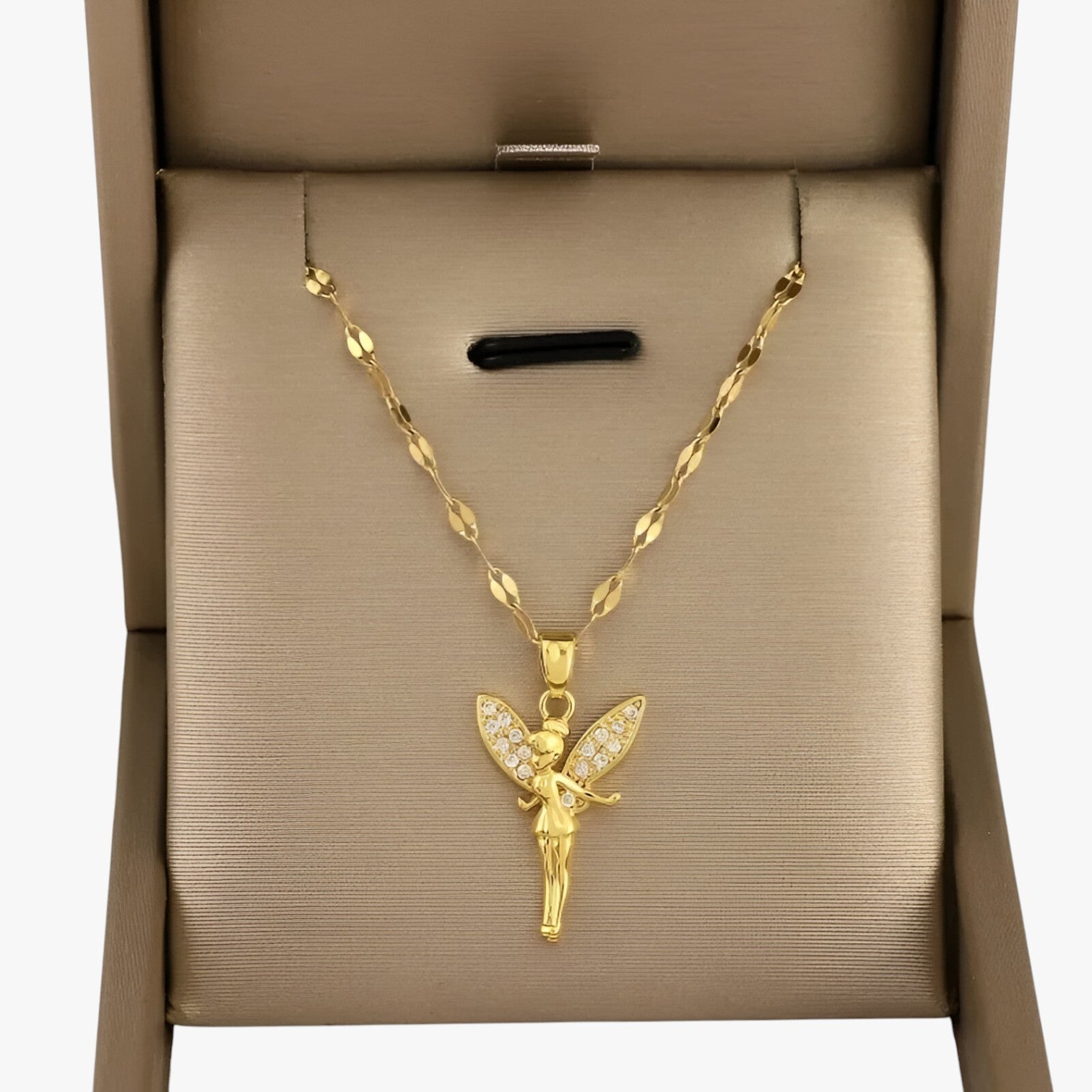 Collana fiabesca con fiore e fata - - collana collana fiabesca elegant womens necklaces fata fiabesca fiore jewelry necklace NECKLACES Necklaces for Women - Concept Palermo