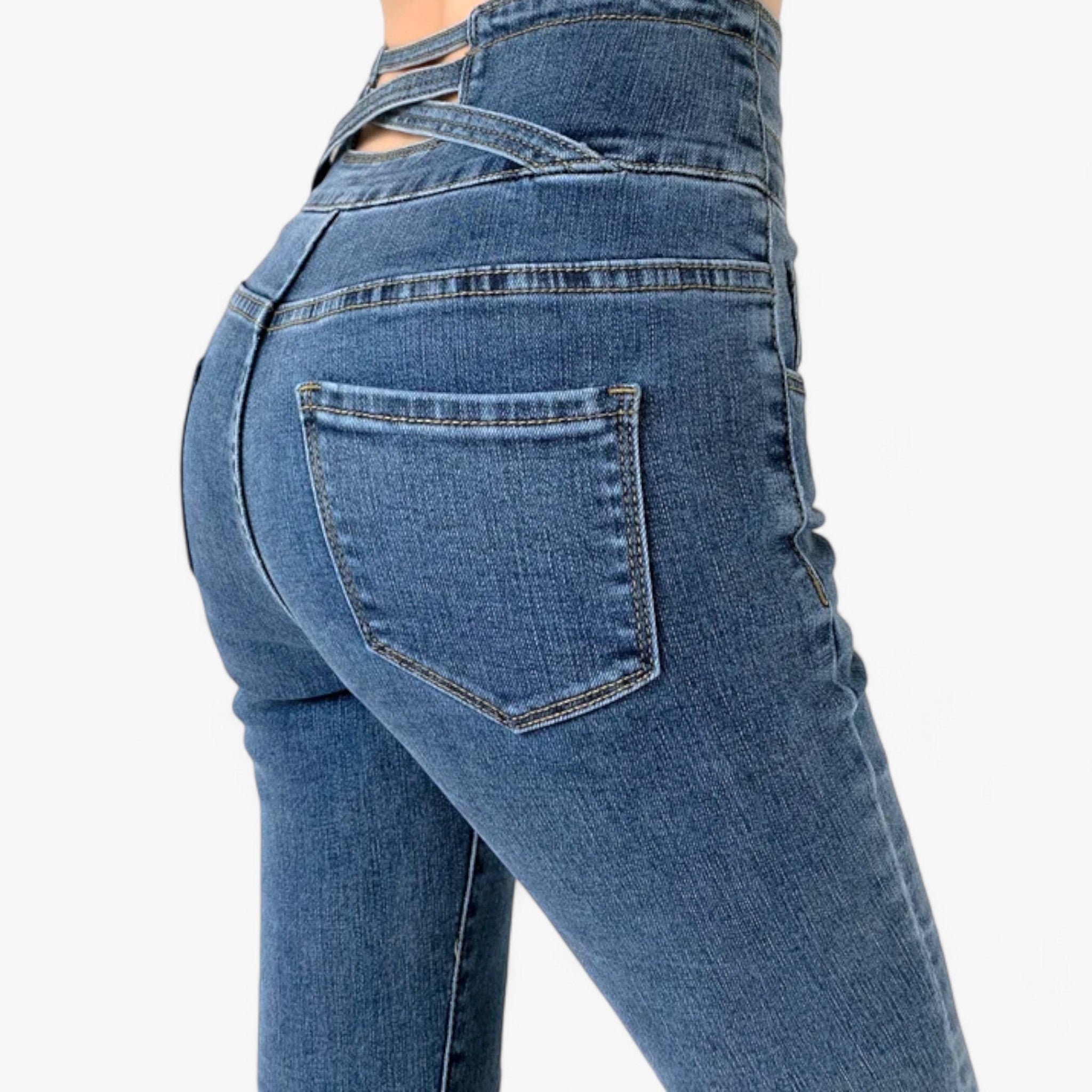 Jeans skinny a matita - Elastico sottile per una vestibilità più snella - - elastico jeans jeans skinny matita pants pants for women Pants women skinny snella sottile women pants - Concept Palermo