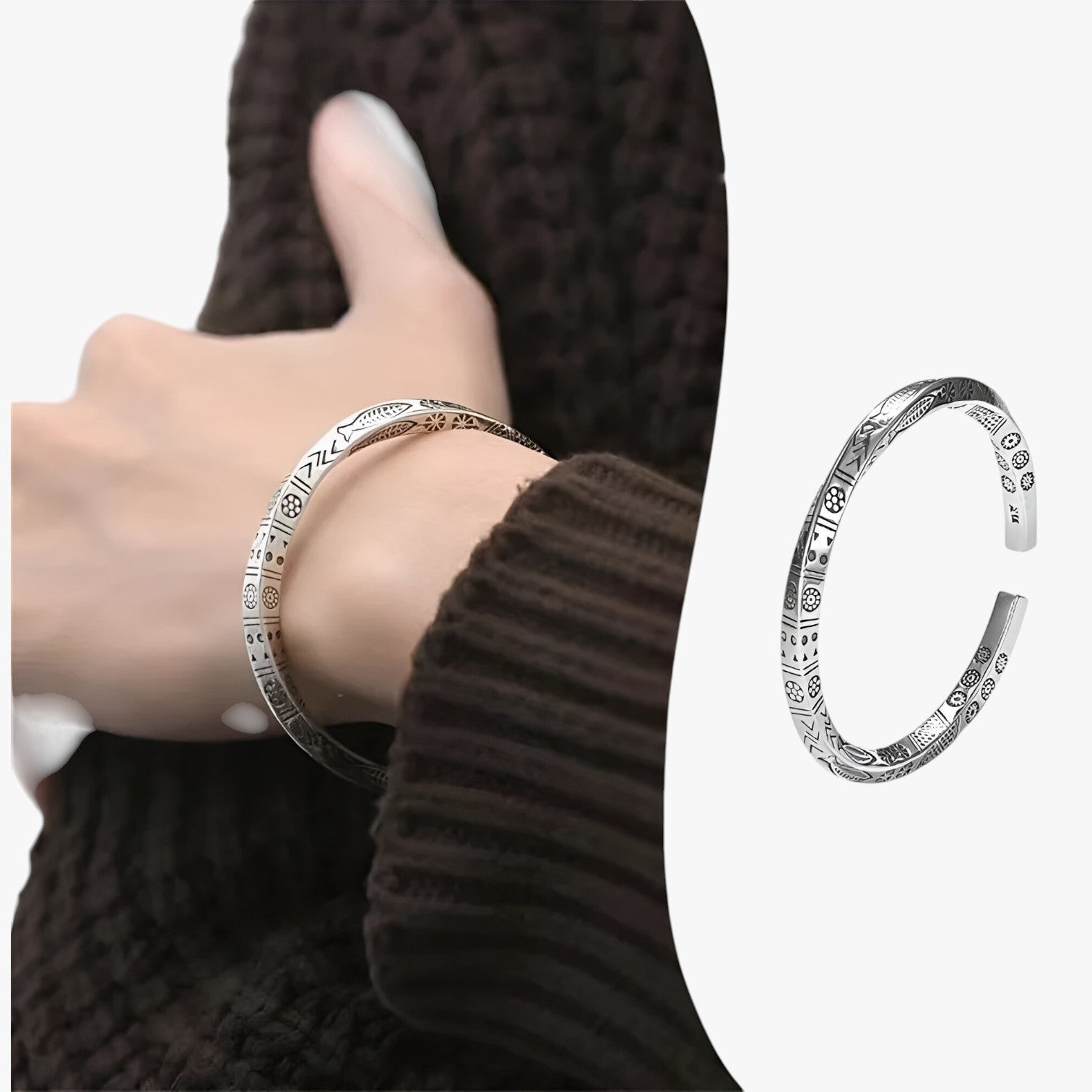 Look totem senza tempo in argento 925 - - BRACELETS jewelry look look totem mens accessory mens bracelet tempo totem - Concept Palermo