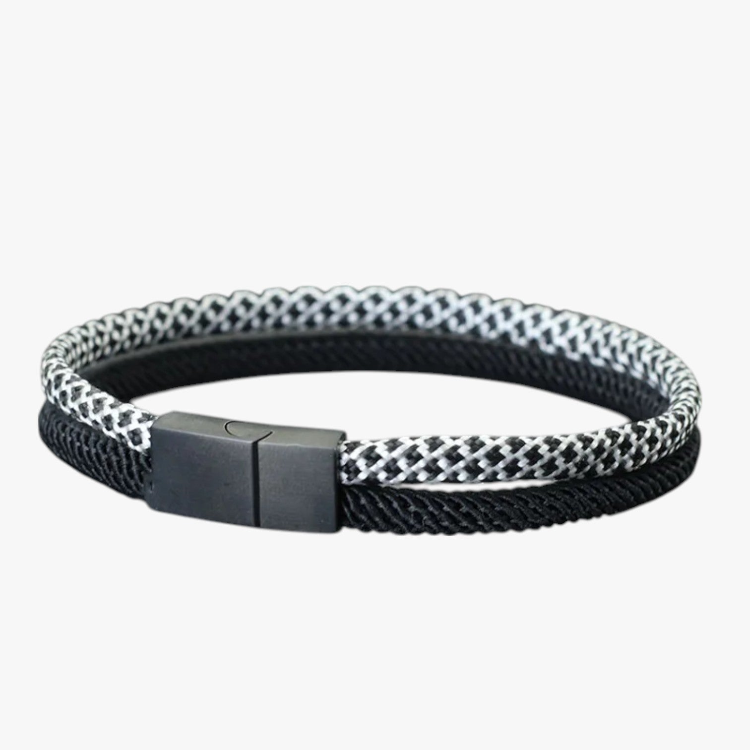 Bracciale Paracord Bicolore con Fibbia Magnetica Uomo - - bicolore bracciale bracciale paracord BRACELET bracelet for men BRACELETS fibbia jewelry magnetica mens bracelet paracord uomo - Concept Palermo