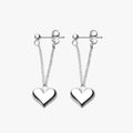 Pendientes de corazón de plata - Elegantes, hipoalergénicos y atemporales