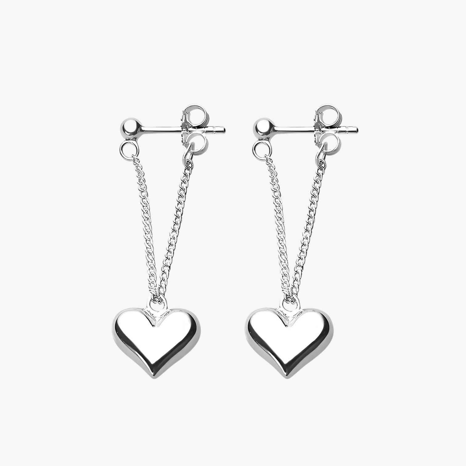 Orecchini a cuore in argento - Stiloso, ipoallergenico e senza tempo - - Accessories Jewelry cuore EARRINGS ipoallergenico jewelry orecchini orecchini cuore stiloso tempo womens earring - Concept Palermo