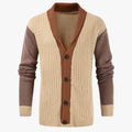 Cardigan aperto con scollo a V da uomo: eleganza casual e comfort autunnale